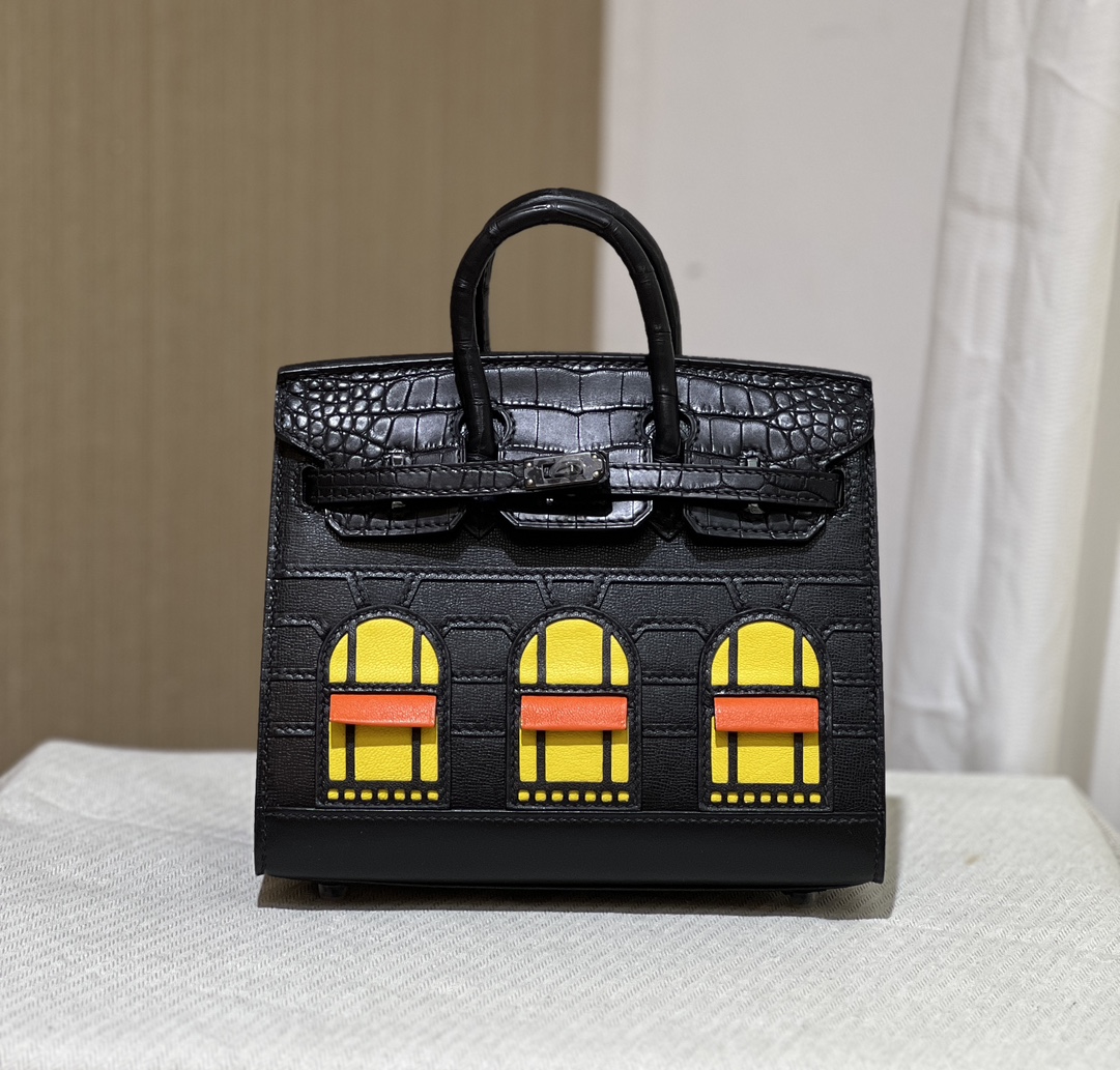 Hermes Night Fauborg Birkin Sellier SO BLACK