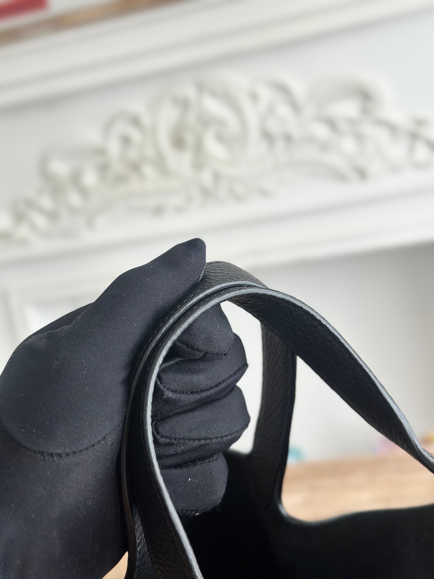 Hermes Picotin 18 Black Caban Phw Handbag Black