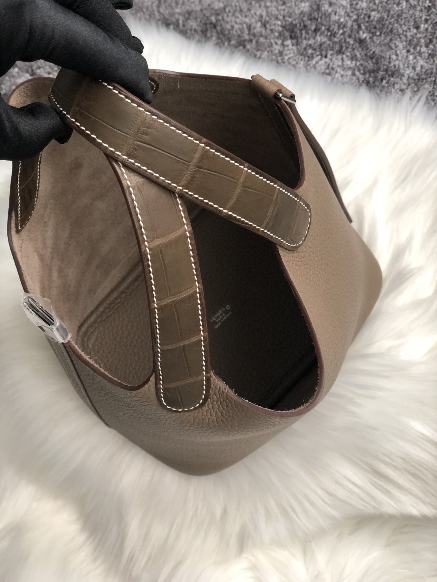 Hermes Picotin 18 Etoupe Bag Brown