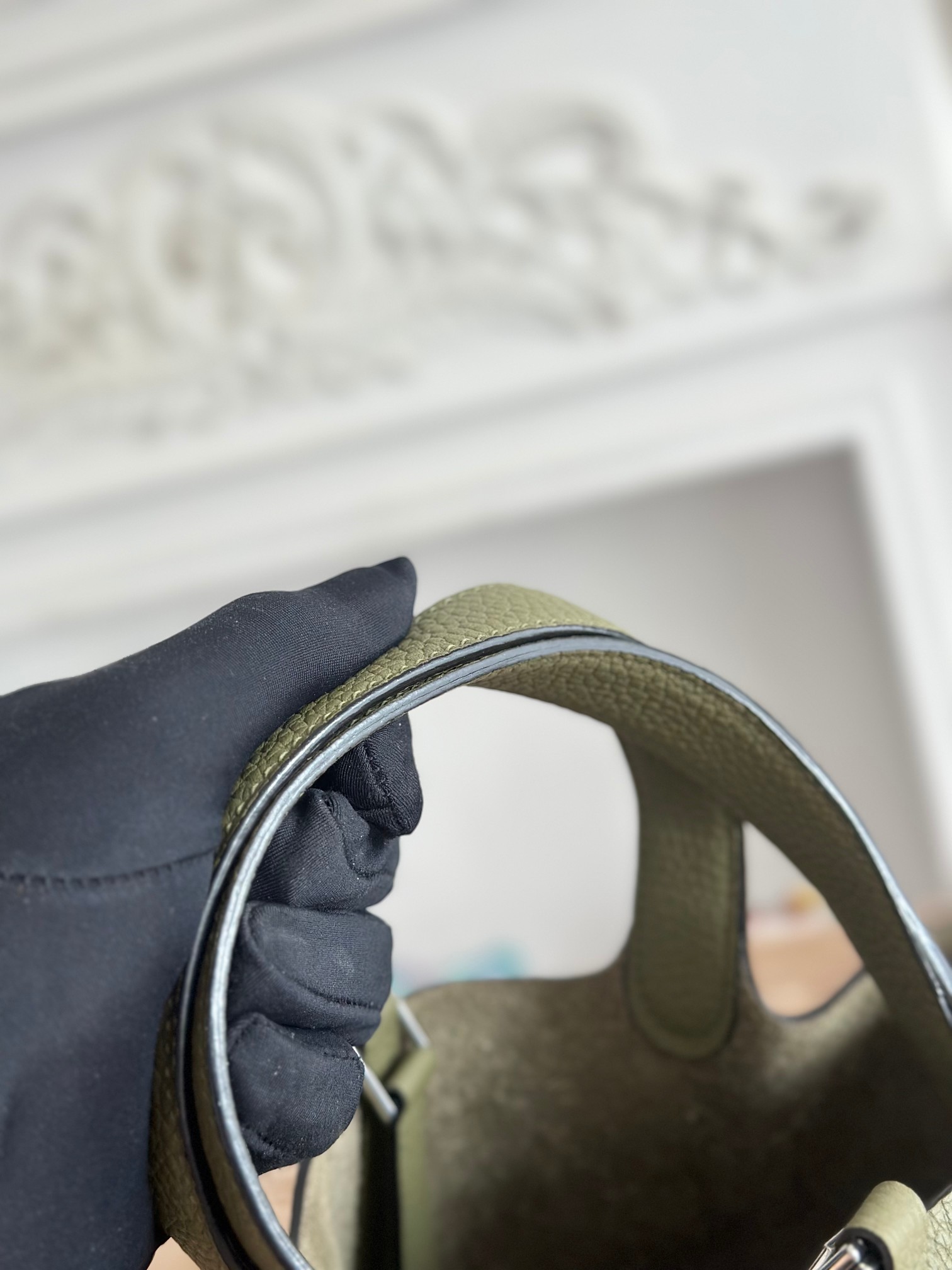 Hermes Picotin Lock 18 PM Handbag Moss Brown