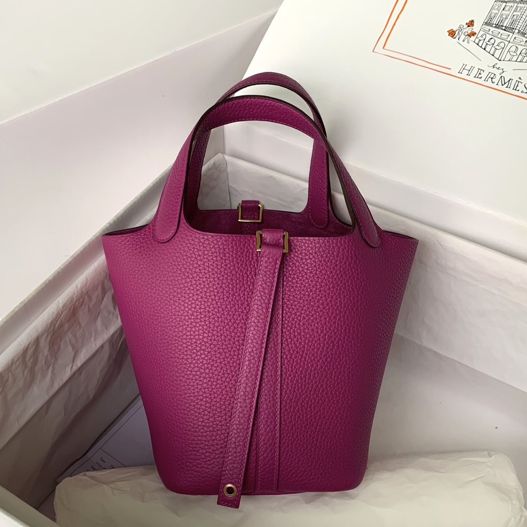 Hermès Fuchsia Picotin 18