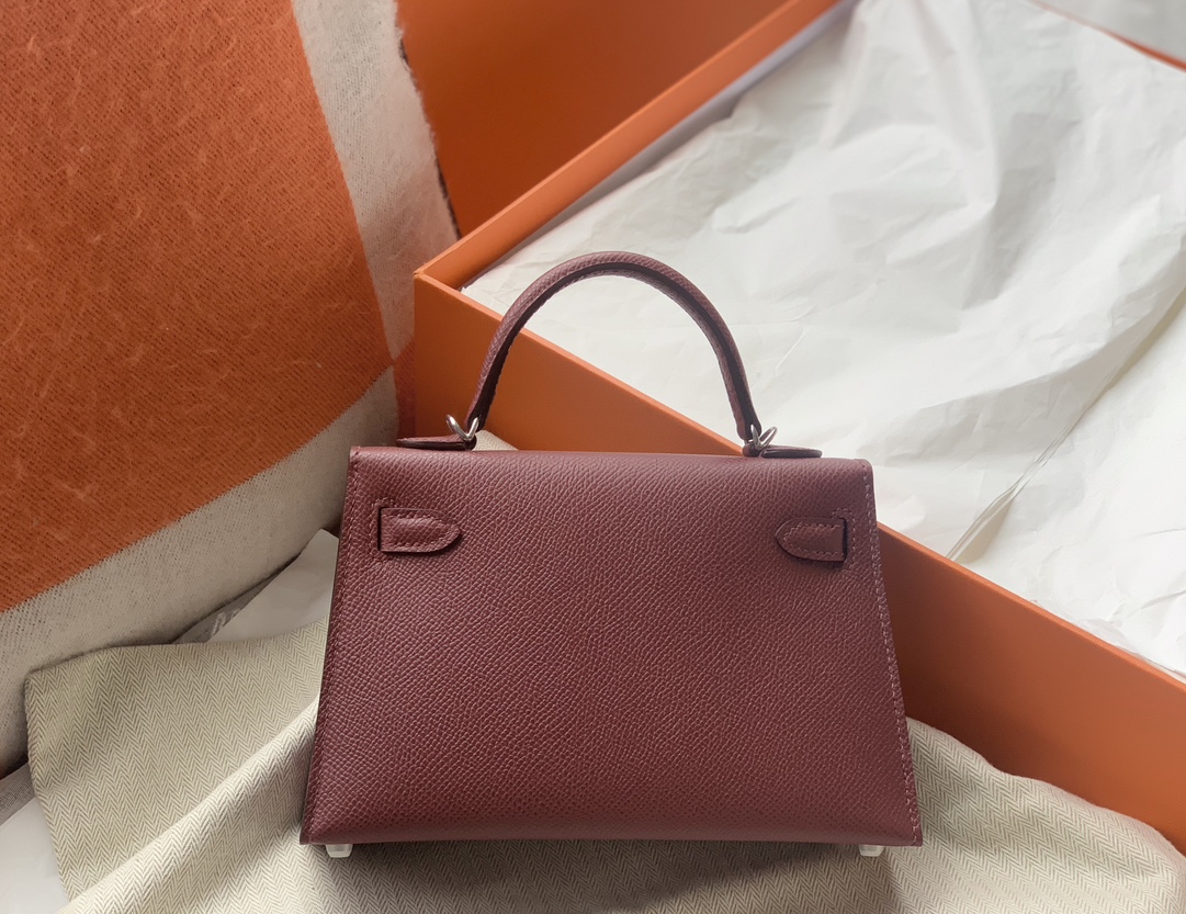 Hermes Rouge H Mini Kelly – Red Kelly Sellier Palladium