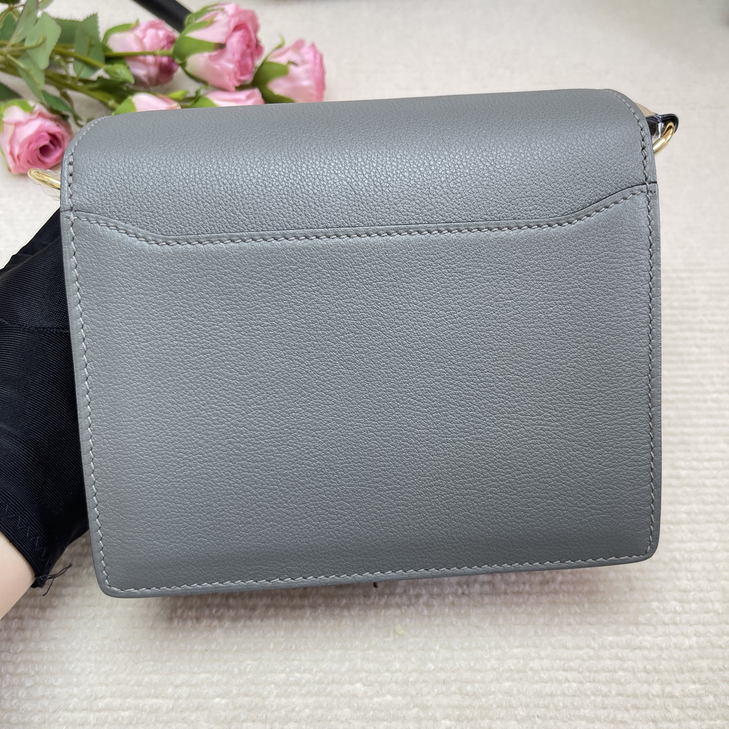 HERMES ROULIS 18 VERT AMANDE EVERCOLOR