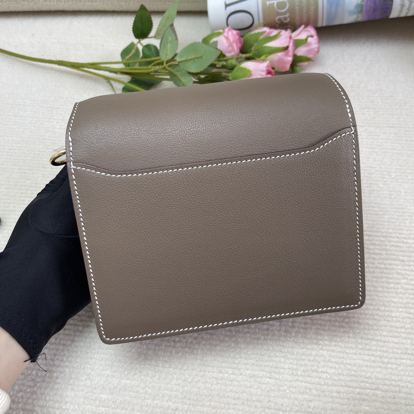 Hermes Roulis Evercolor Trench Brown Gold Hardware