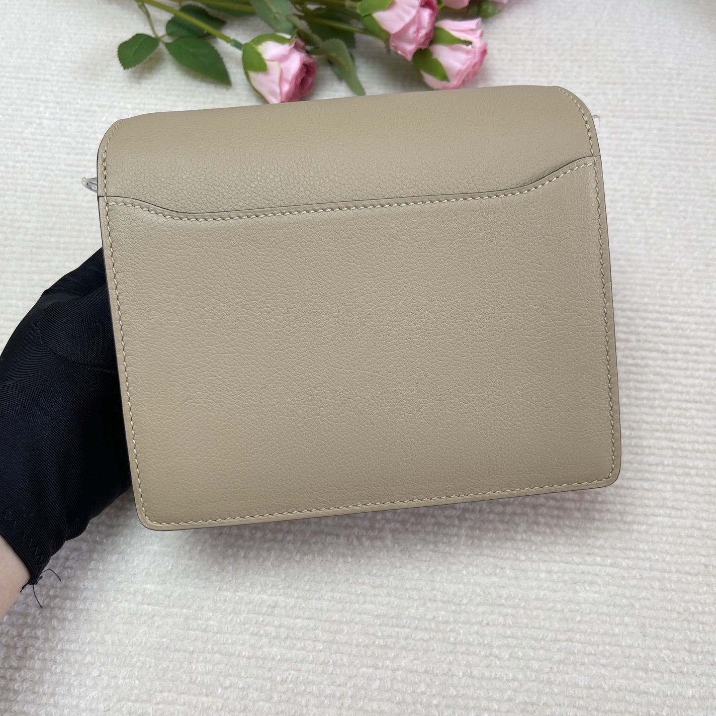 Hermes Roulis Evercolor Trench Grey Gold Hardware