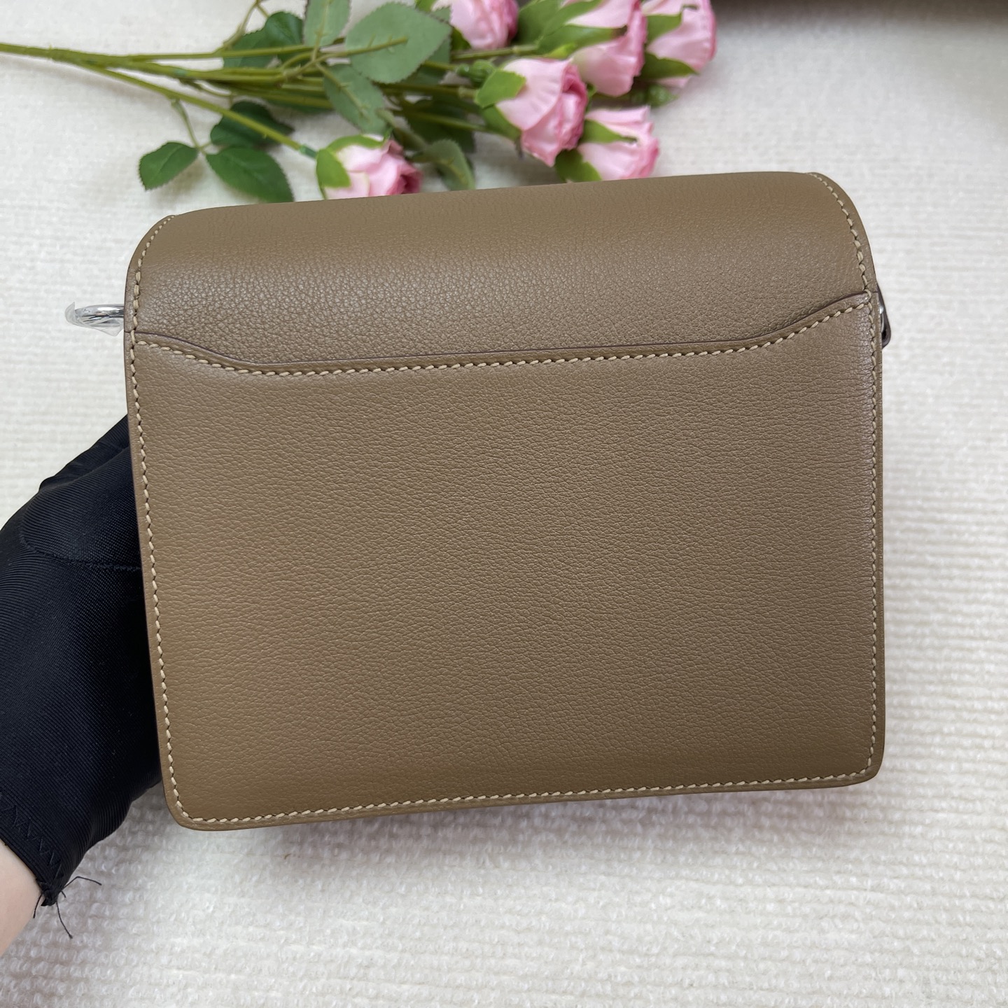 Hermes Roulis Evercolor Trench Khaki Gold Hardware