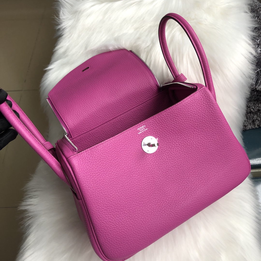 Hermesli 26 2way Bag Magnolia Silver Bracket