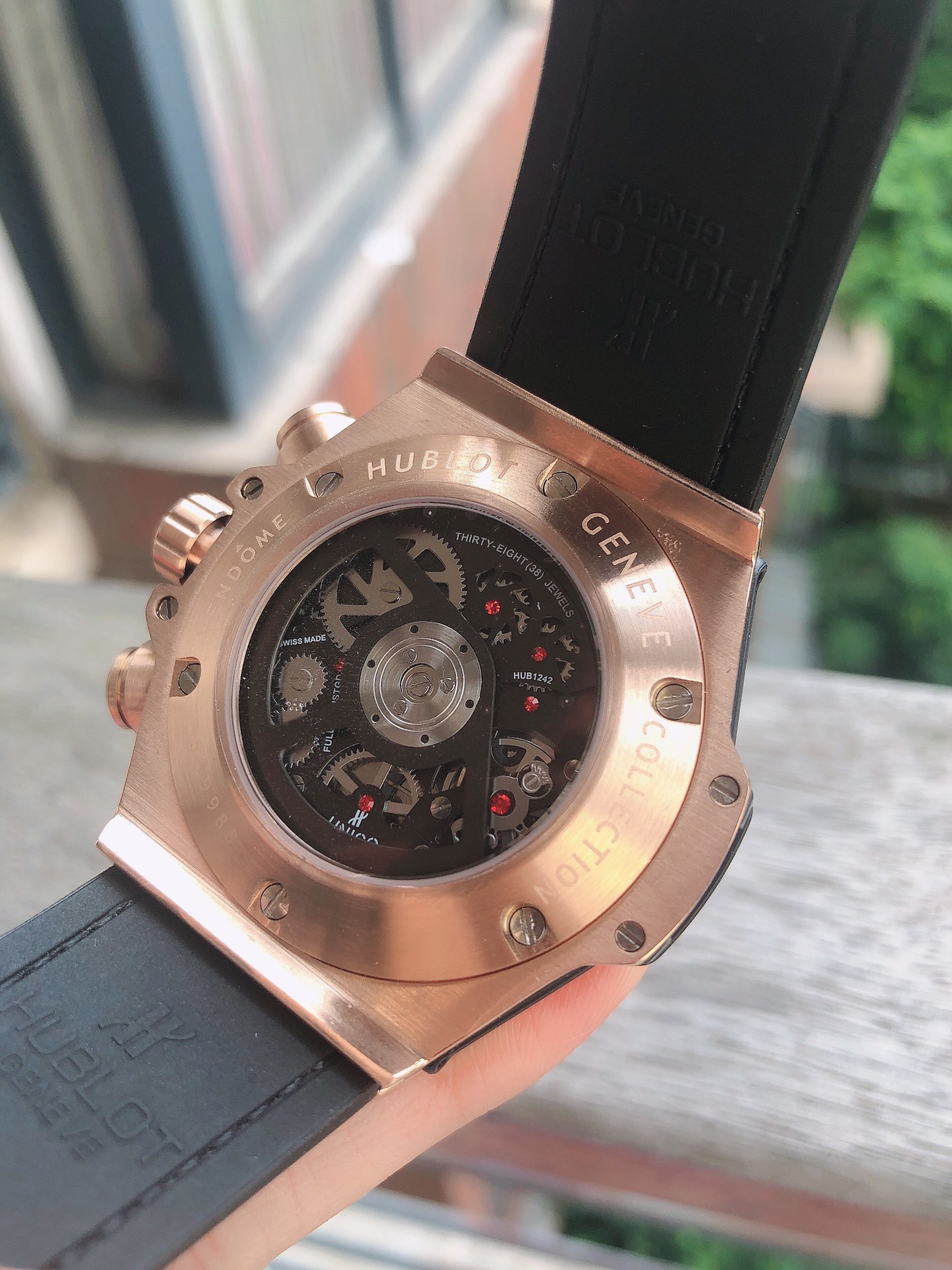 hublot Big Bang Unico Titanium Rainbow 42mm watch men TO193498