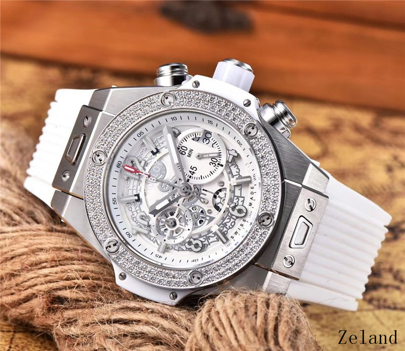 white Hublot Skeleton Diamond Bezel - Hublot Skeleton Diamond Bezel
