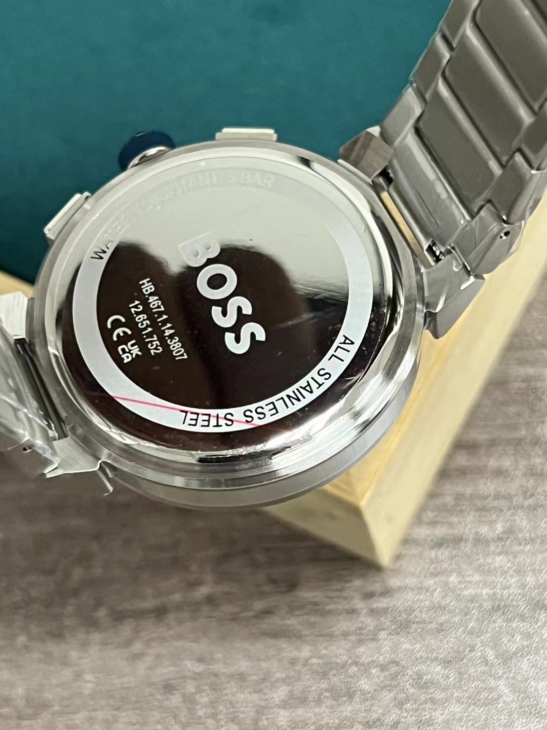 BOSS Blue Dial Chronograph Steel Bracelet Watch - Image 4