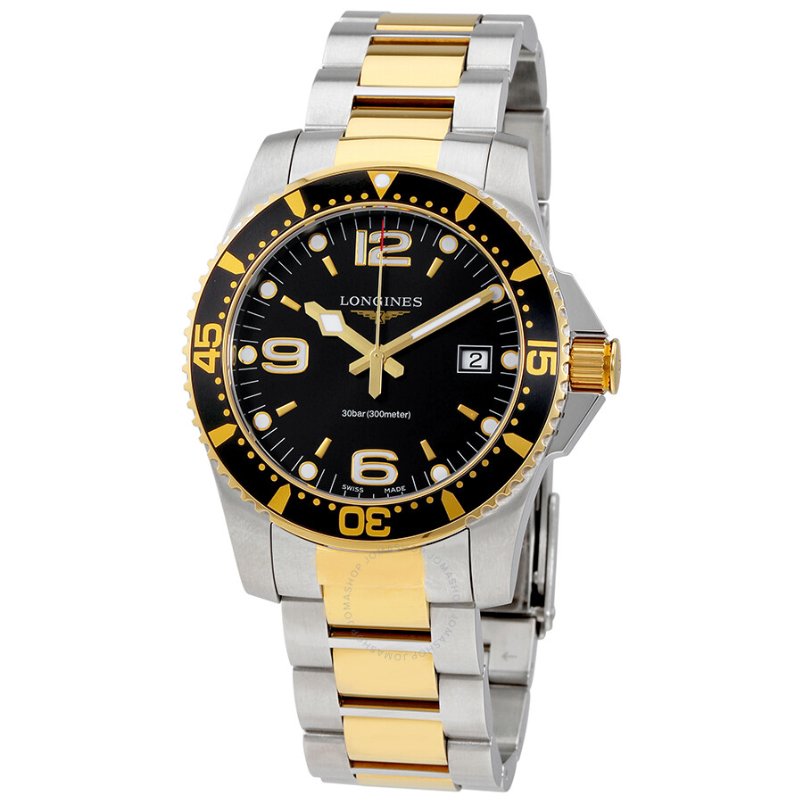 HydroConquest Black Dial 41 mm Men's Watch