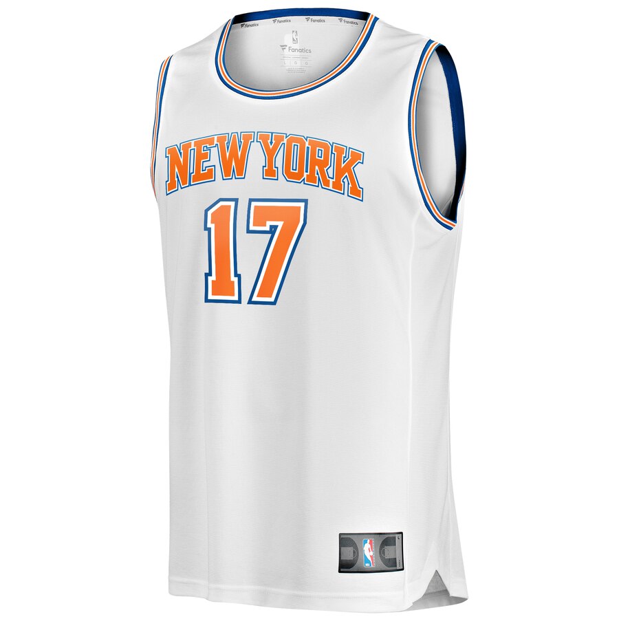 Fanatics Brazdeikis Knicks Jersey - Amazing White #17 Replica 2024