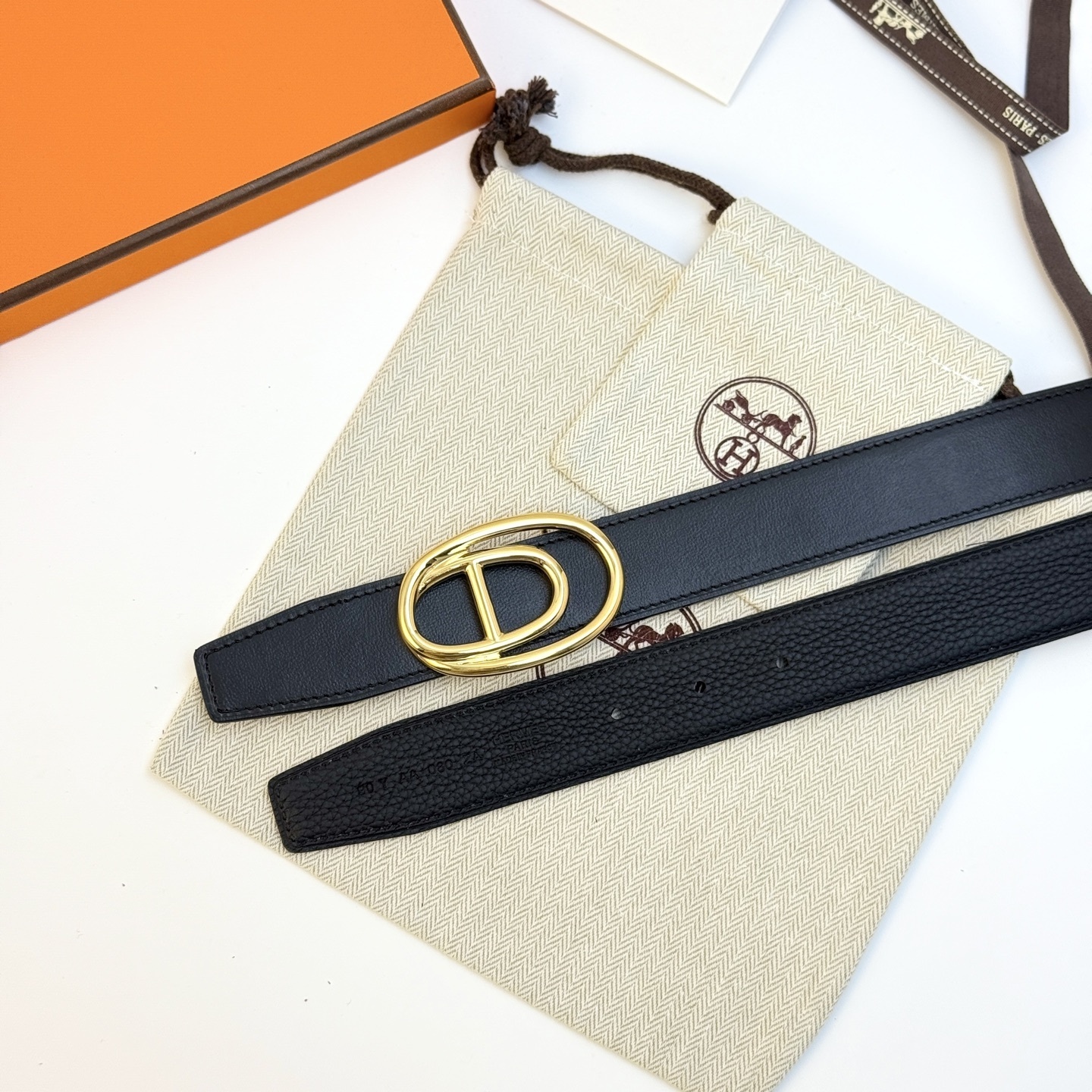 Hermès Odyssée Reversible Belt 32mm - Permabrass Buckle