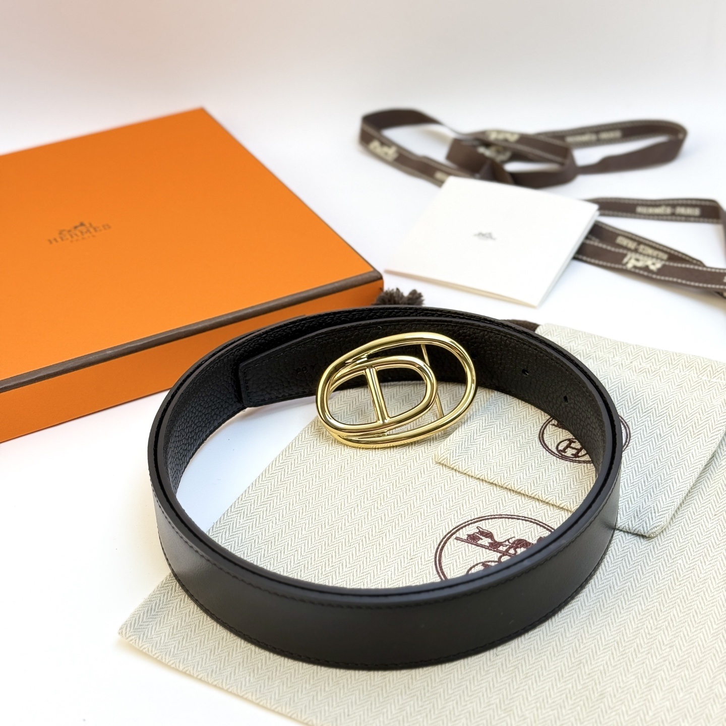 Hermès Odyssée Reversible Belt 32mm - Permabrass Buckle
