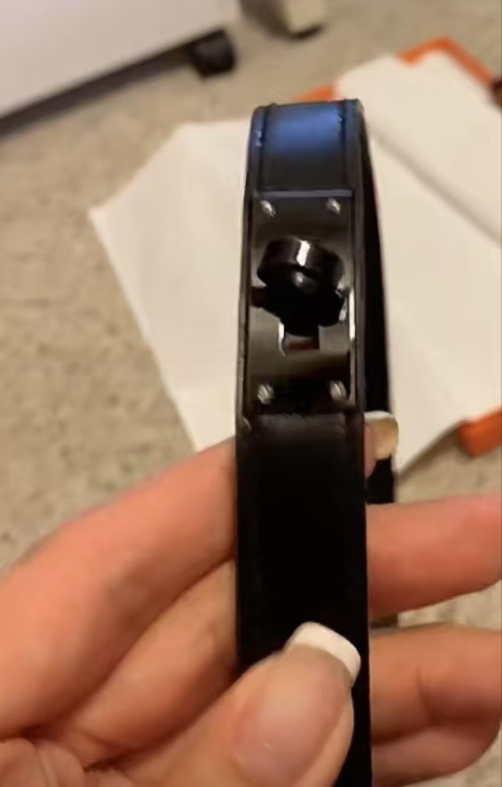 Hermès Kelly Belt 18mm Dark Brown Leather with Gold-Plated Buckle