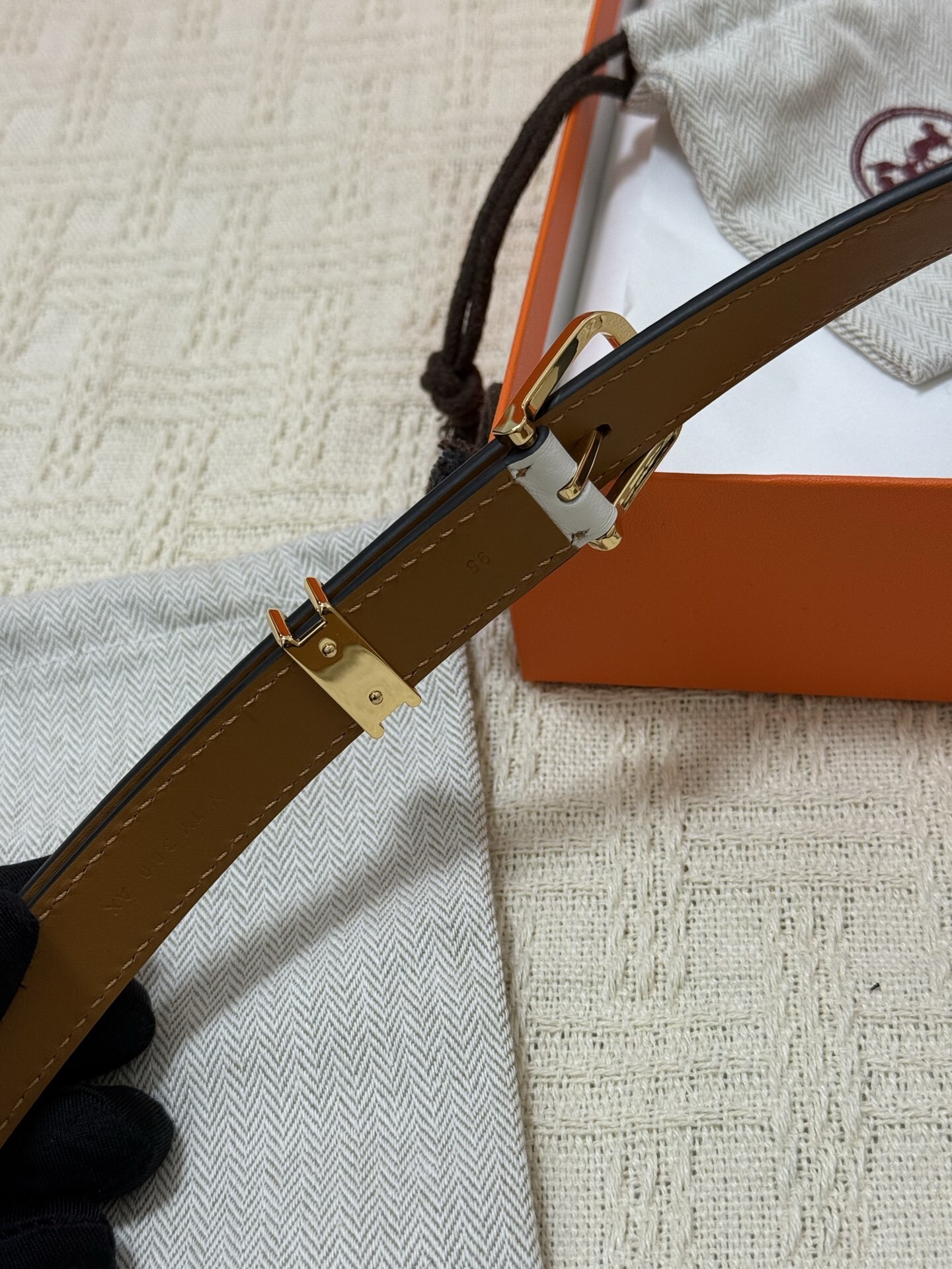 Hermès Kelly 18 Belt - Reversible Epsom Leather Gold Buckle