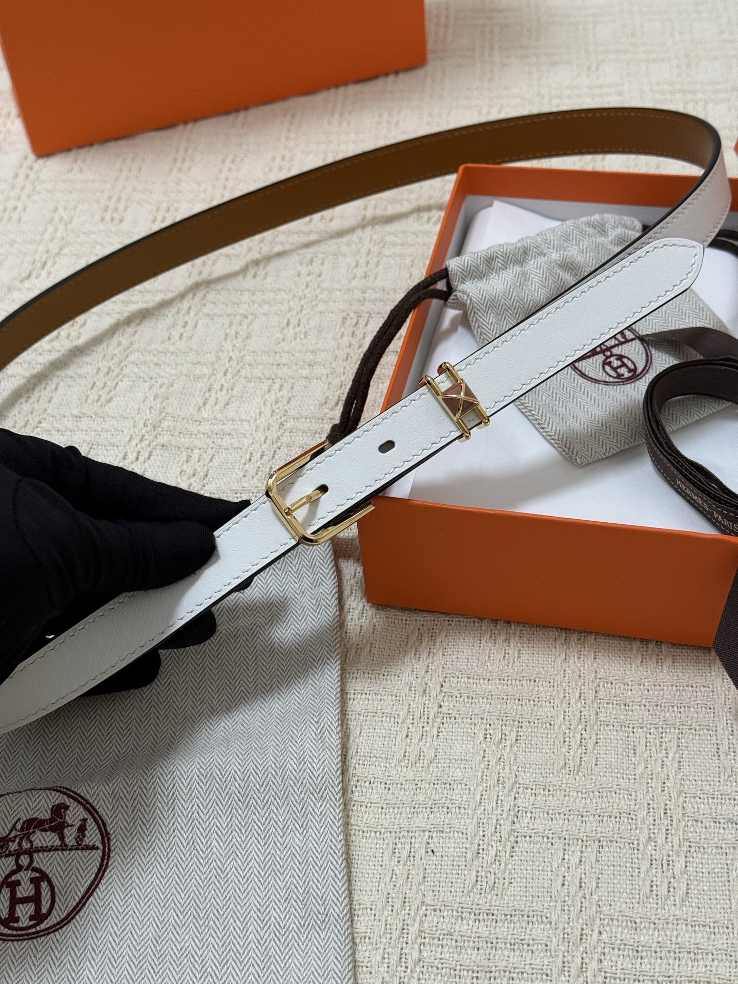 Hermès Kelly 18 Belt - Reversible Epsom Leather Gold Buckle