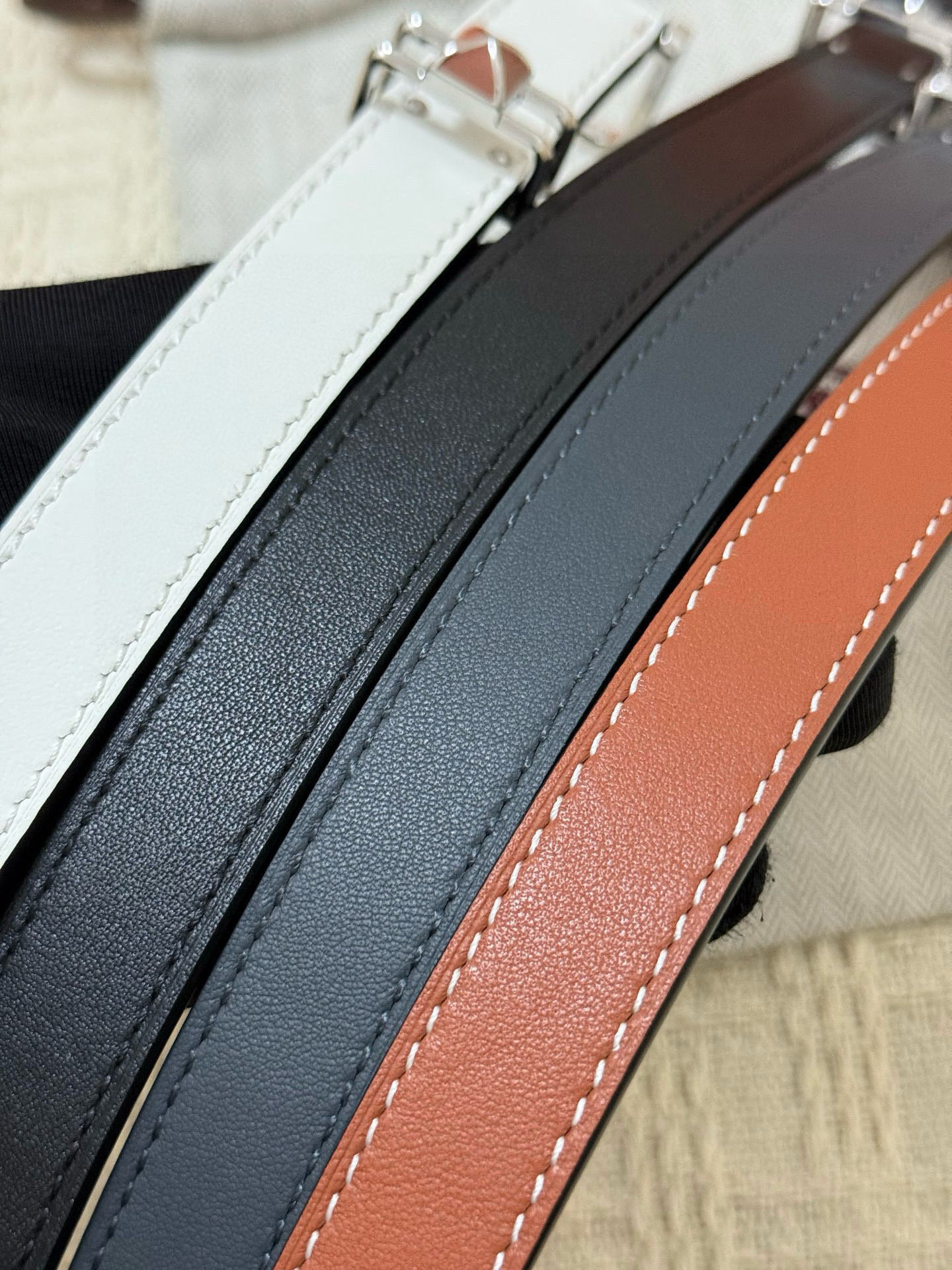 Premium Leather Watch Strap Médor Style with Gold Stud Buckle