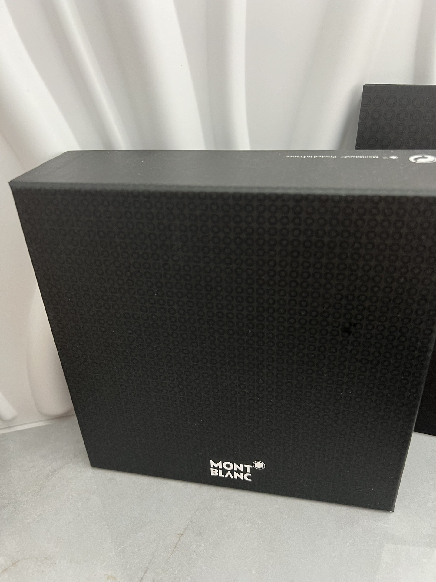 Montblanc Luxury Men's Black Leather Belt with Gold Automatic Buckle