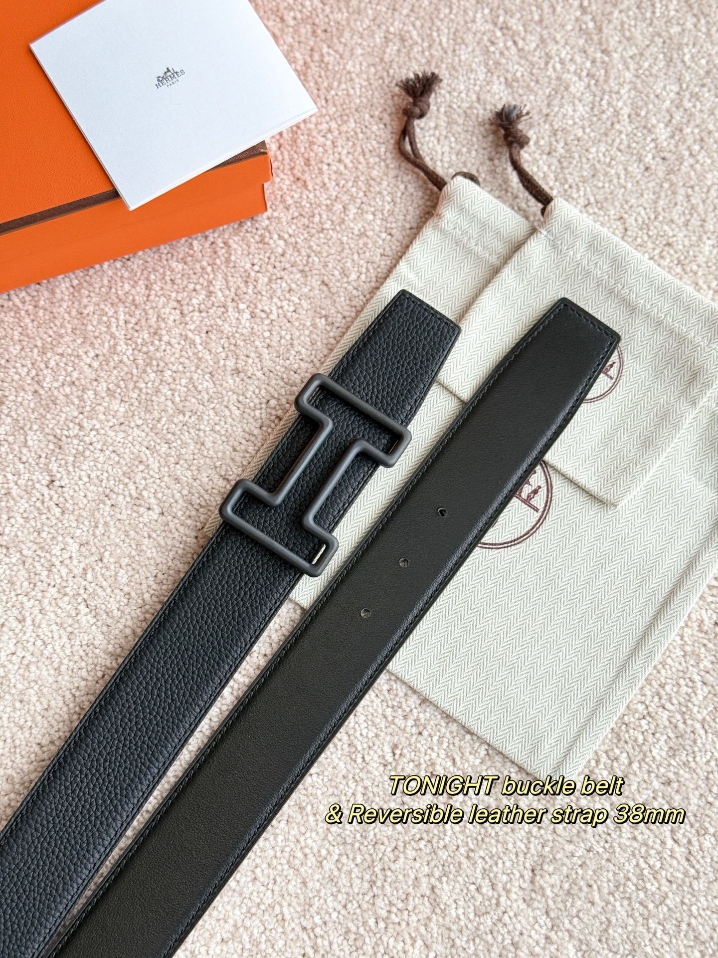 Hermes Tonight Buckle Belt & Reversible Leather Strap 38mm