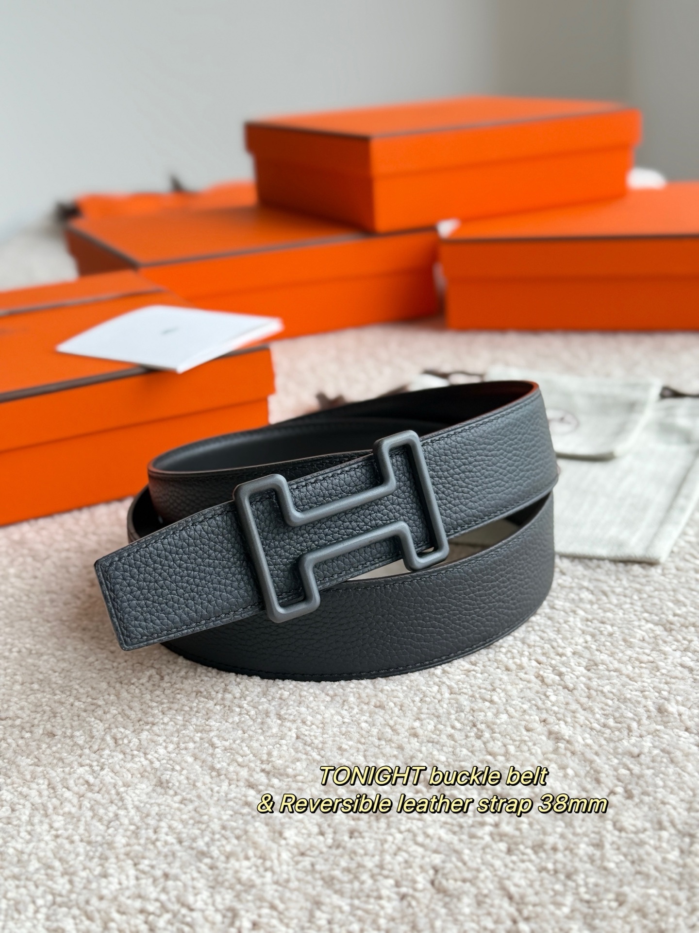 Hermes Tonight Buckle Belt & Reversible Leather Strap 38mm