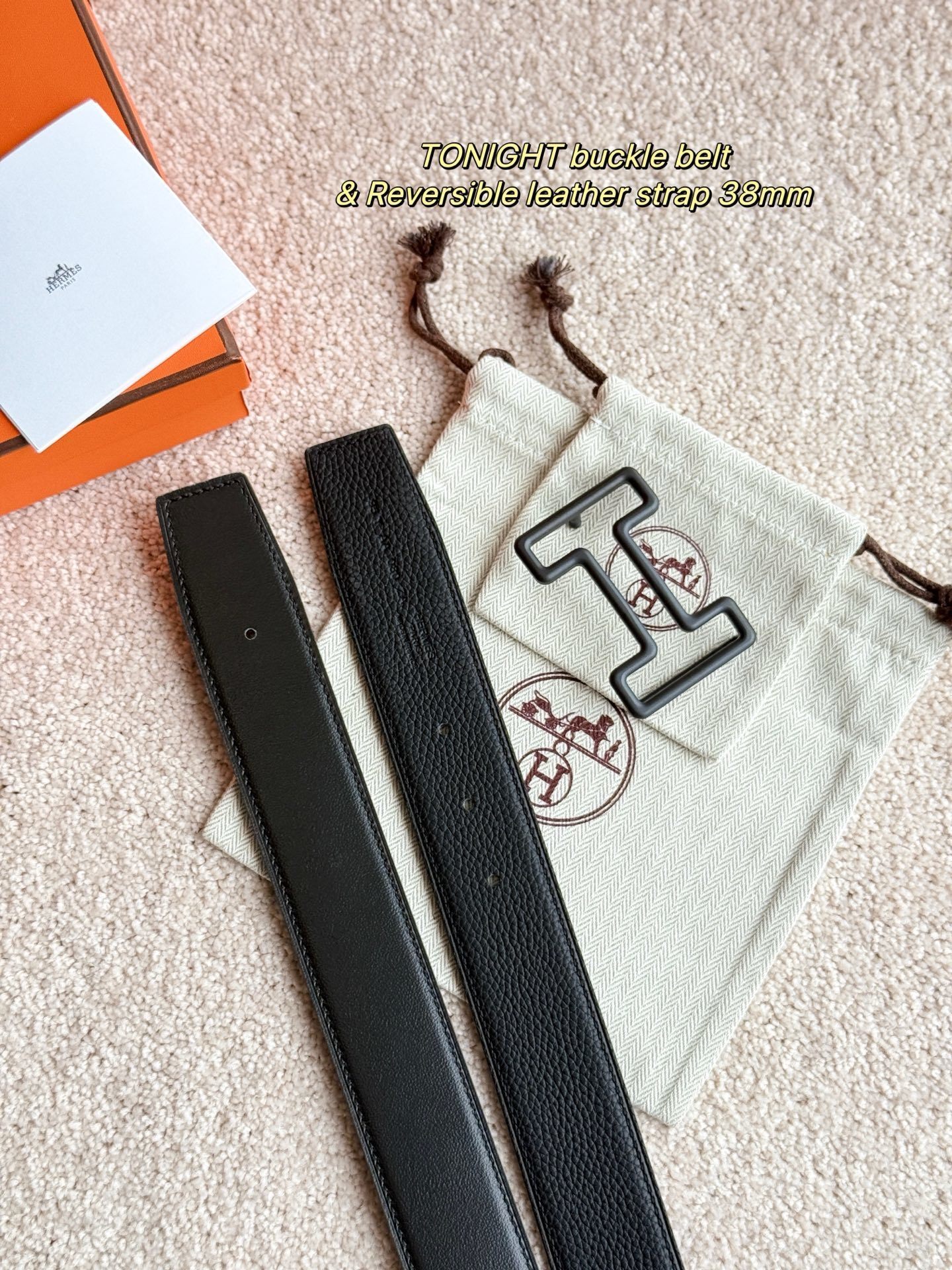 Hermes Tonight Buckle Belt & Reversible Leather Strap 38mm