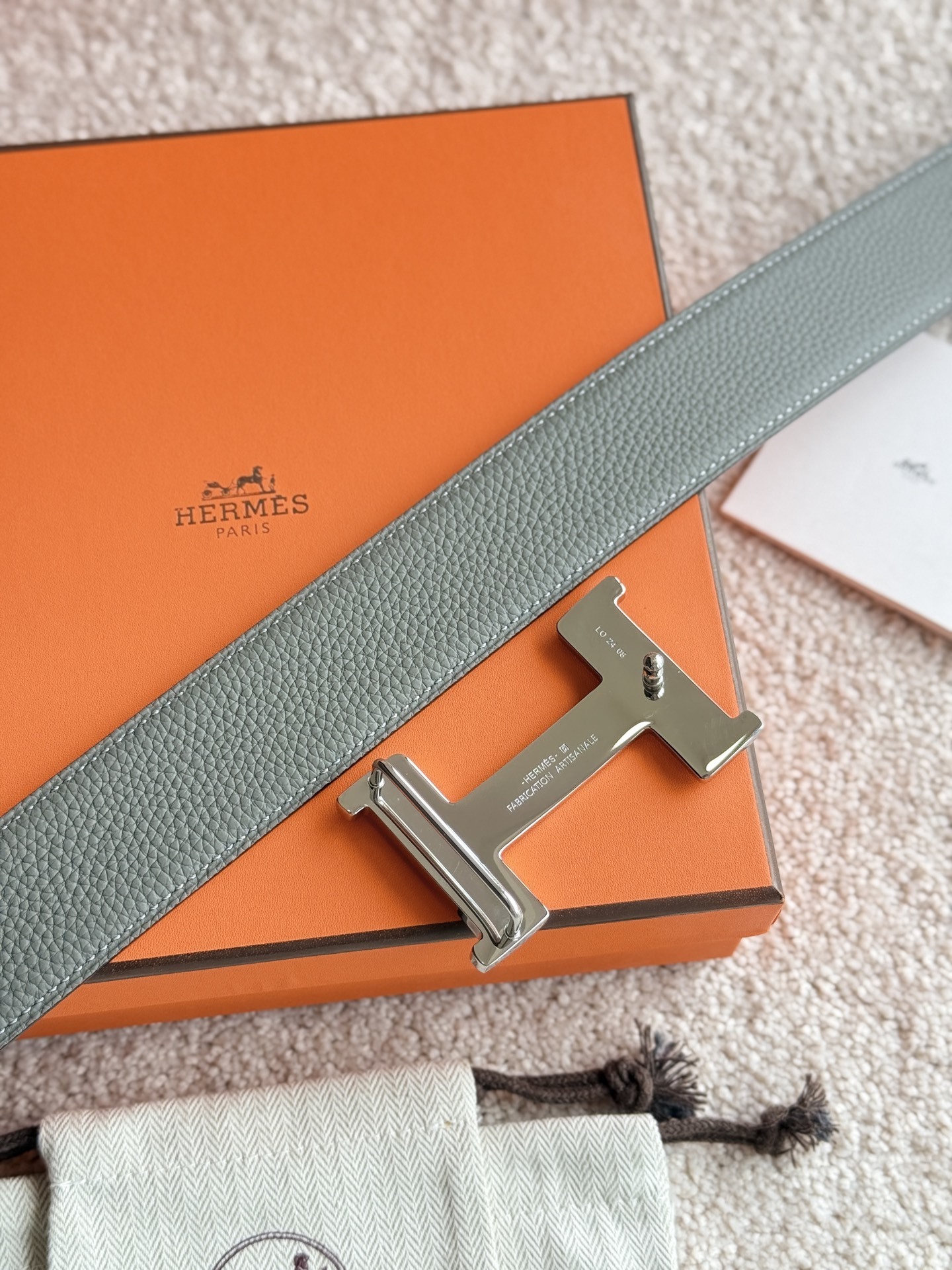 Hermès Constance Touareg Reversible Leather Belt 38mm
