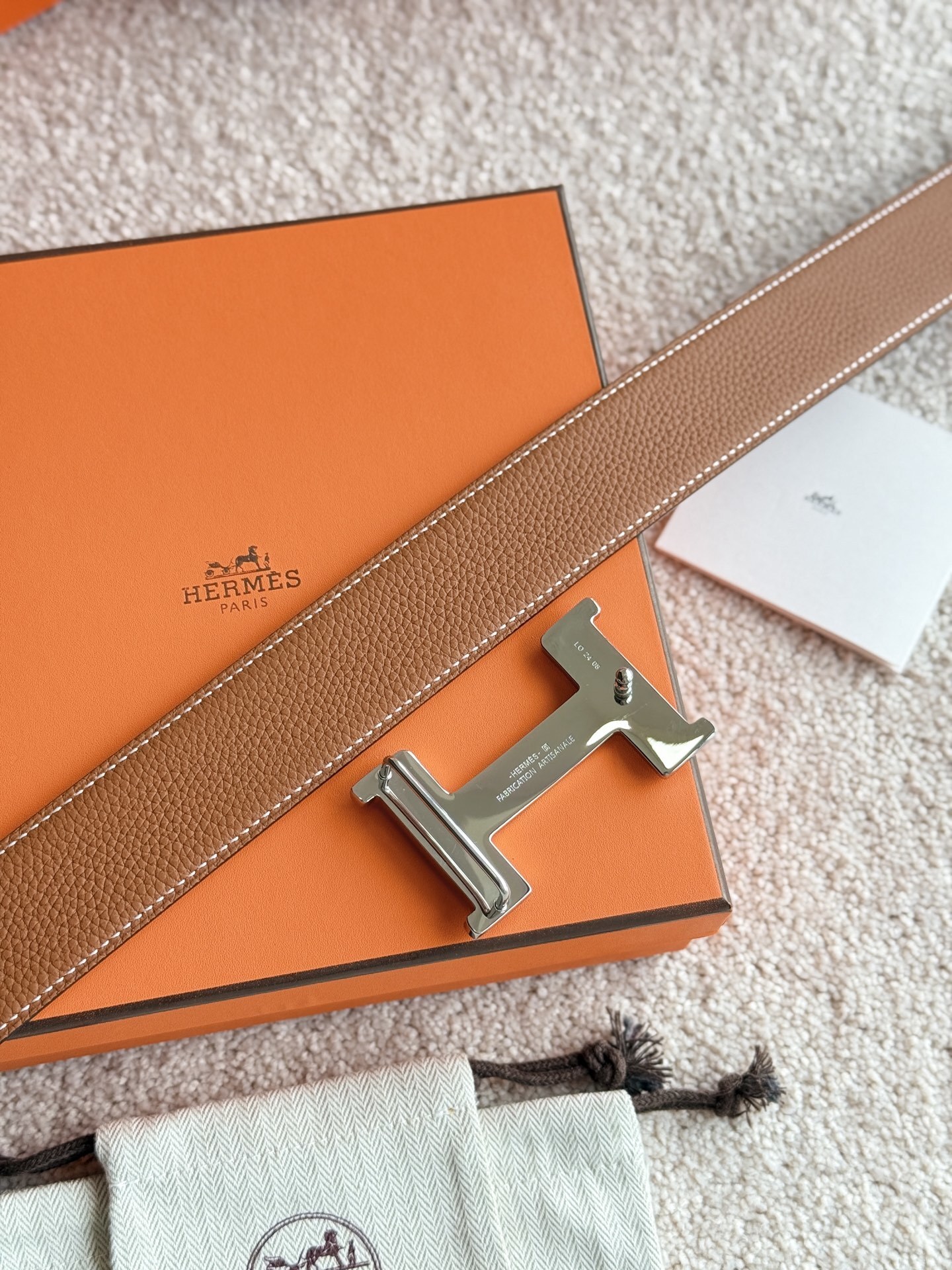 Hermès Constance Touareg Belt Buckle & Reversible Leather Strap 38mm