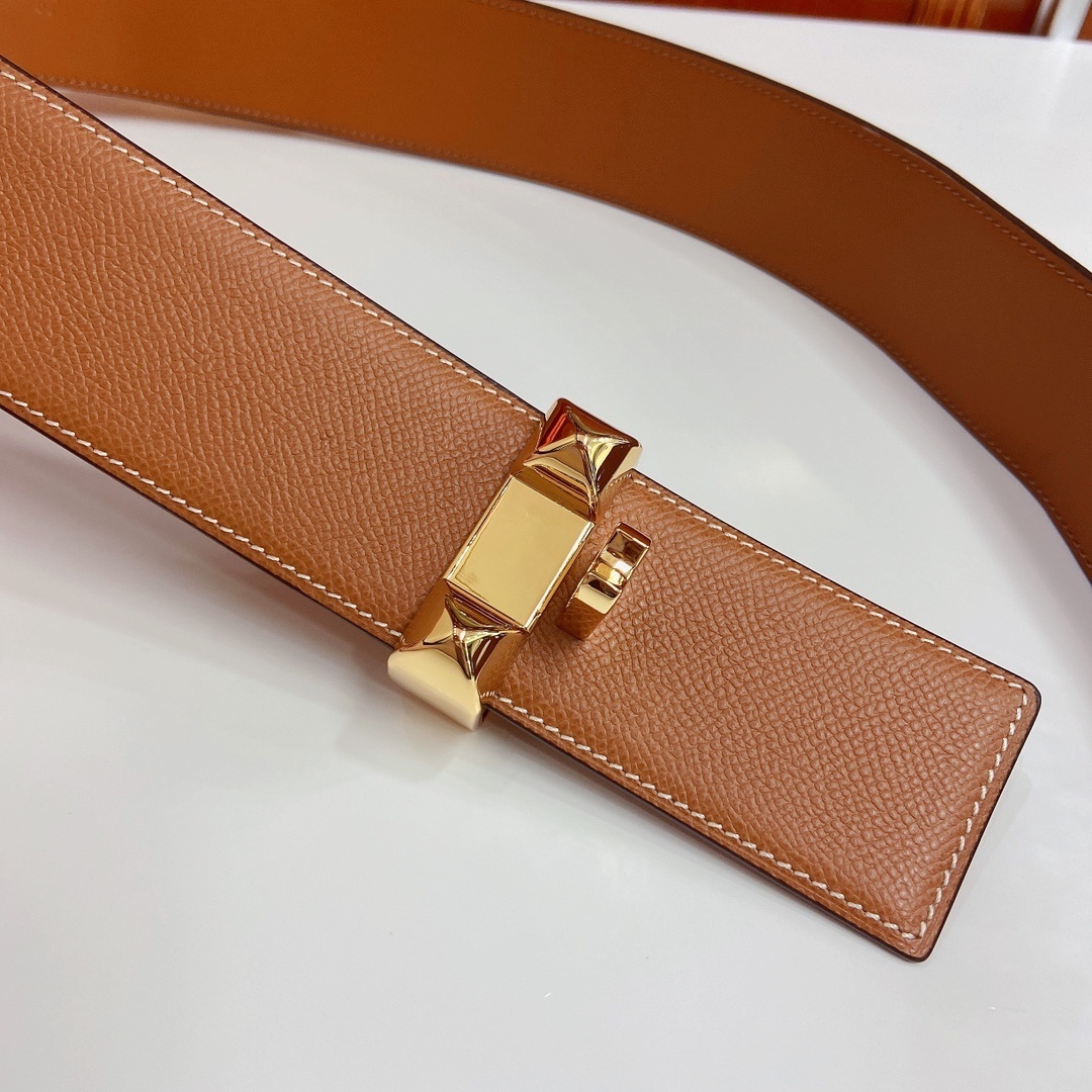 Hermès Collier de Chien Belt - Tan Leather with Gold Hardware