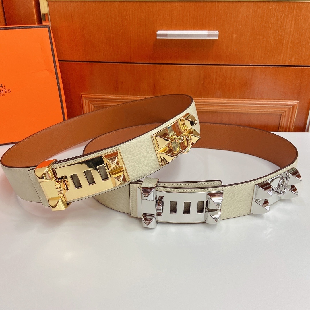 Hermes Collier de Chien Belt - Epsom Leather & Silver Hardware