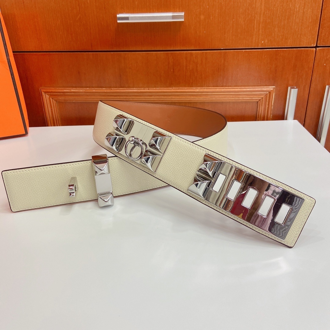 Hermes Collier de Chien Belt - Epsom Leather & Silver Hardware