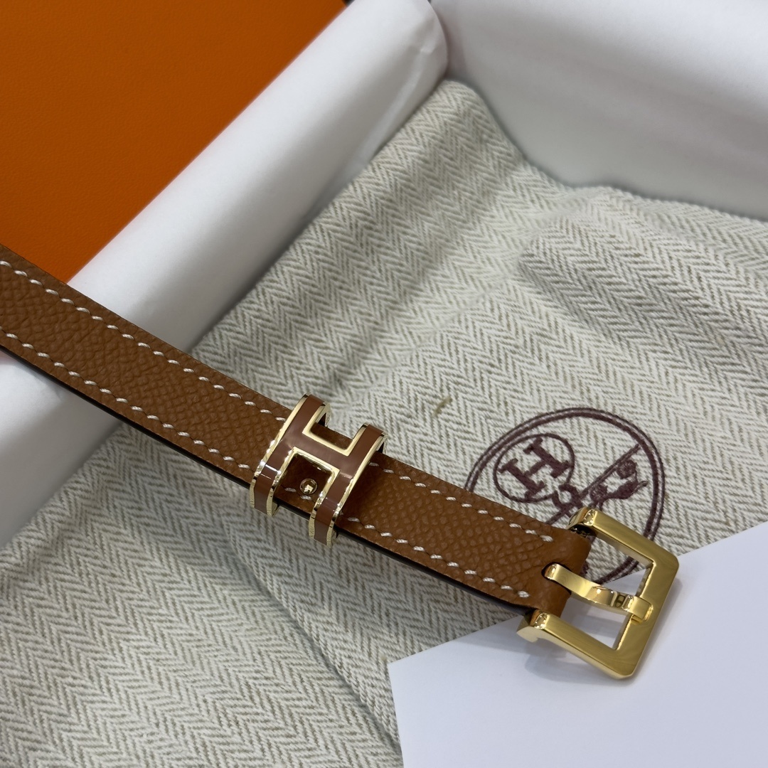 Hermès Kelly Belt in Gold Epsom Leather with Gold Hardware