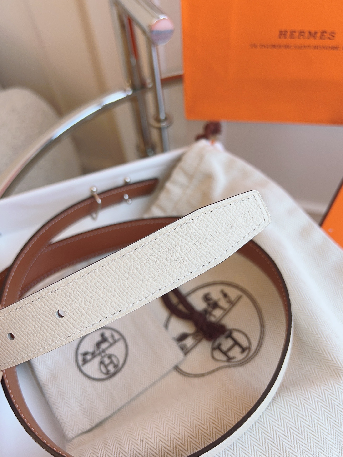 Hermès Kelly 18 Belt Epsom Leather with Palladium Hardware