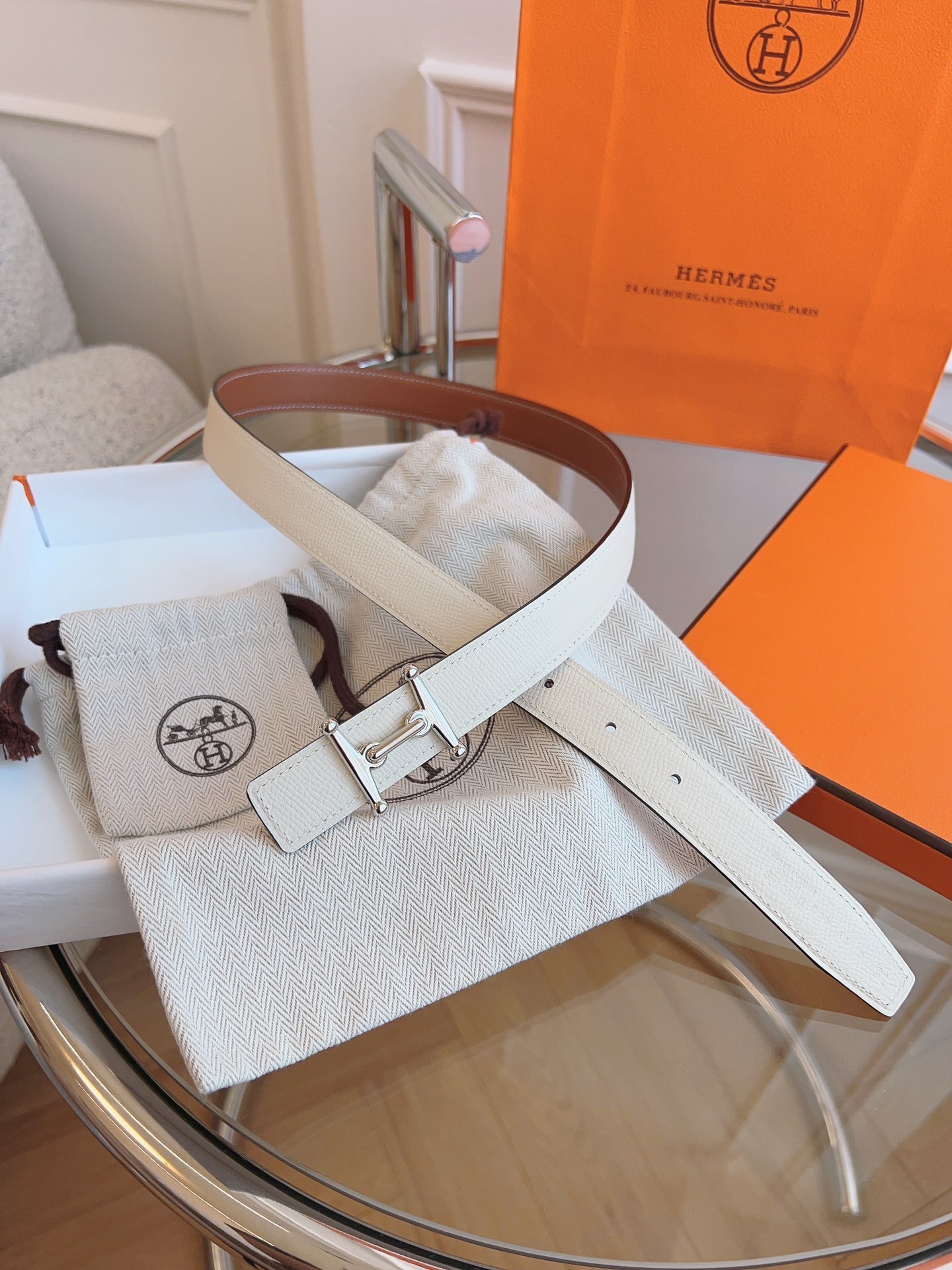 Hermès Kelly 18 Belt Epsom Leather with Palladium Hardware