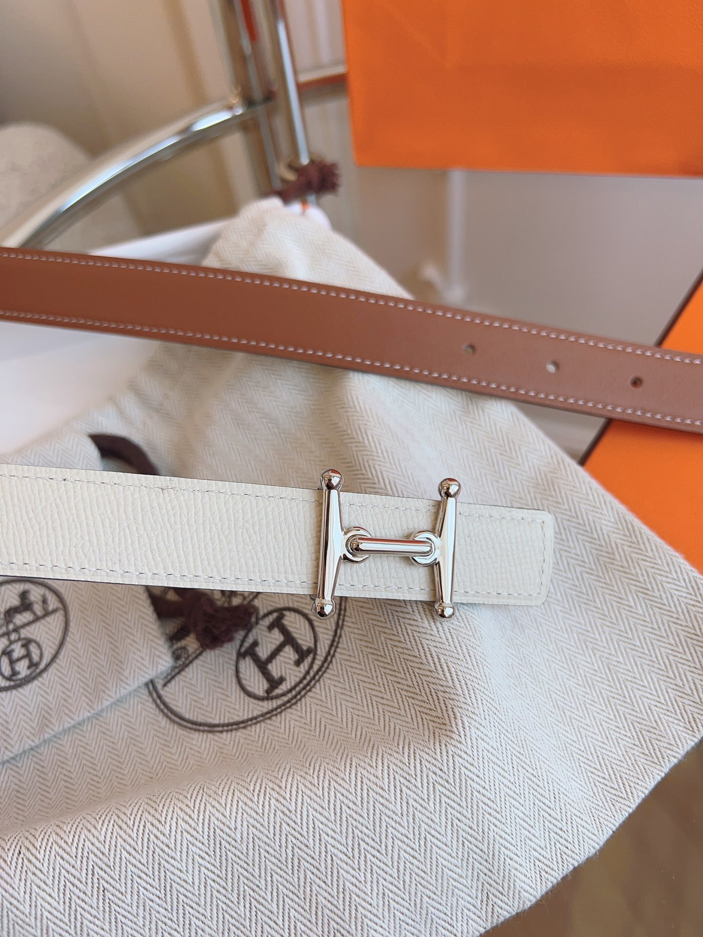 Hermès Kelly 18 Belt Epsom Leather with Palladium Hardware