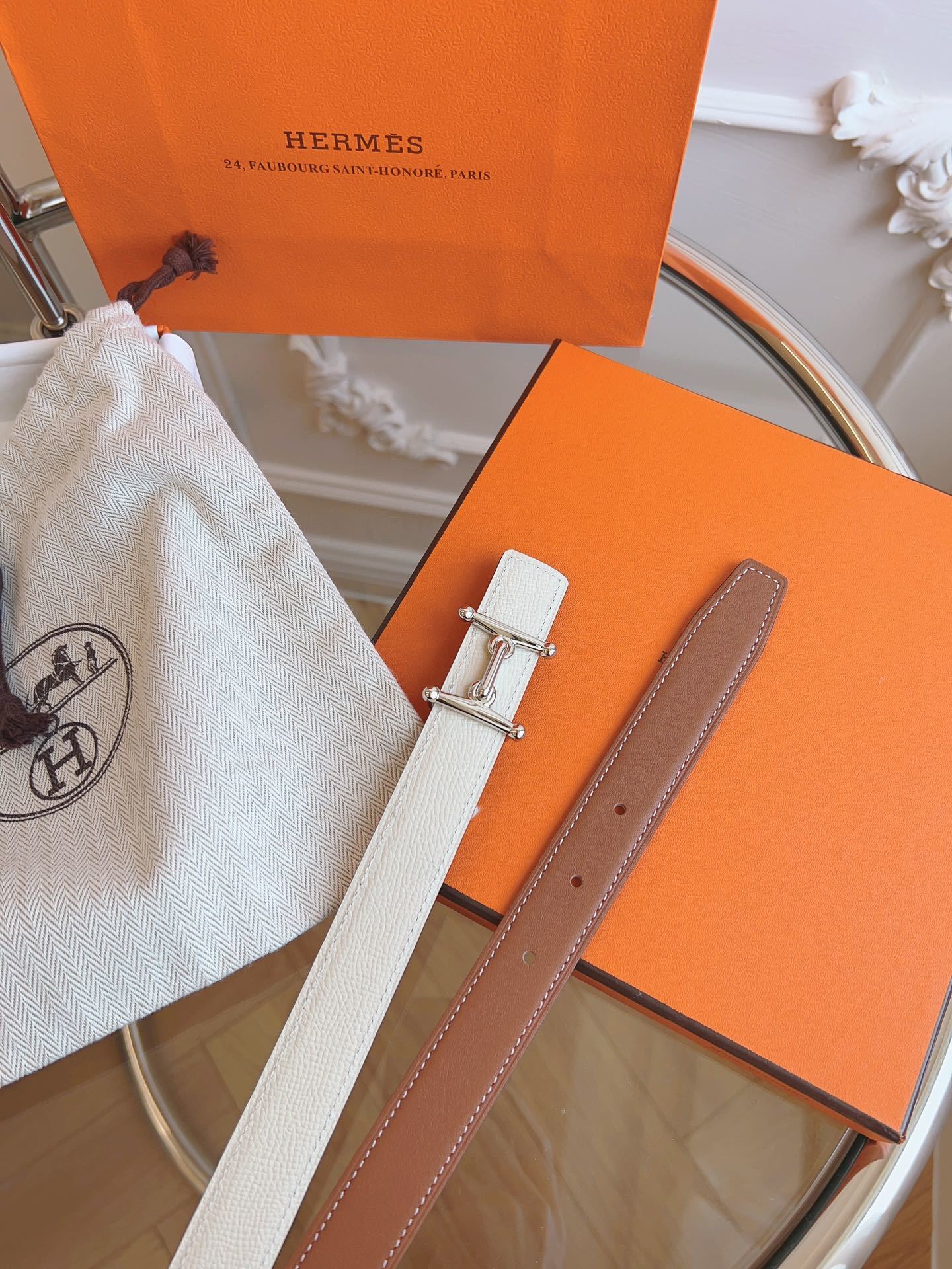 Hermès Kelly 18 Belt Epsom Leather with Palladium Hardware