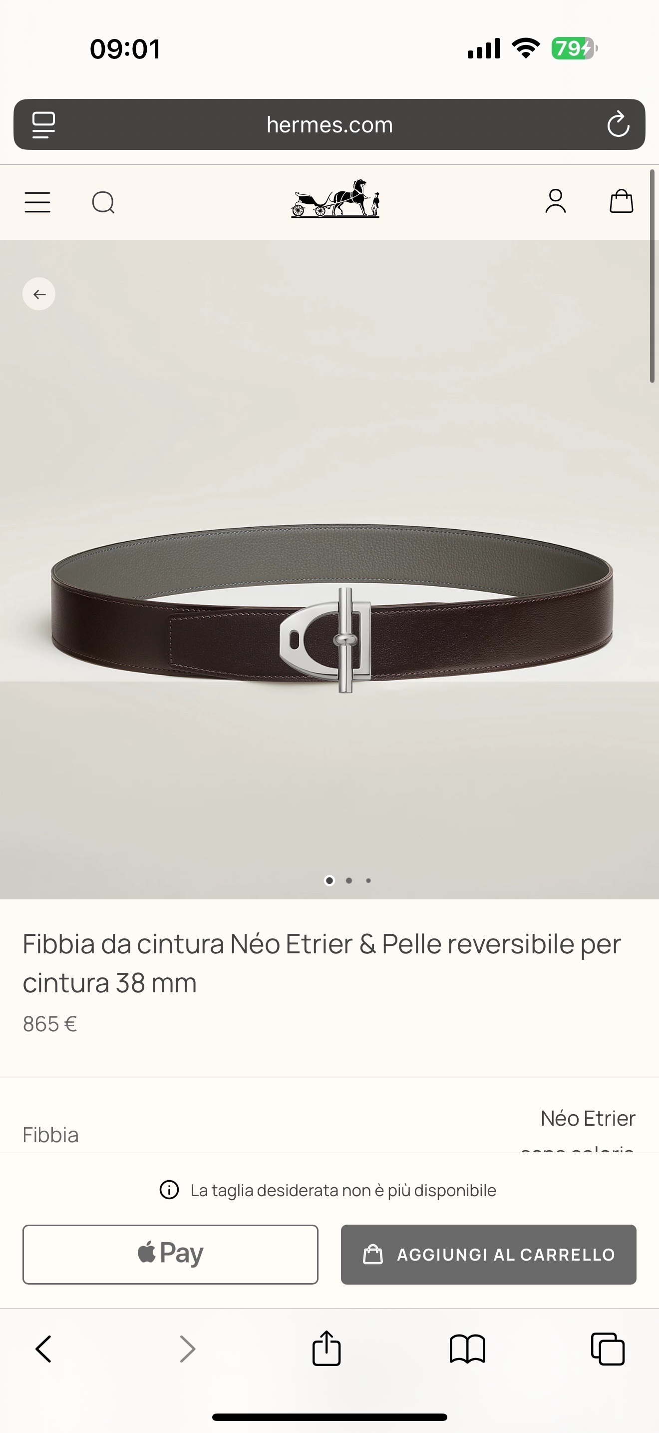 Hermes Néo Etrier Reversible Leather Belt 38mm – Luxury Men’s Accessory