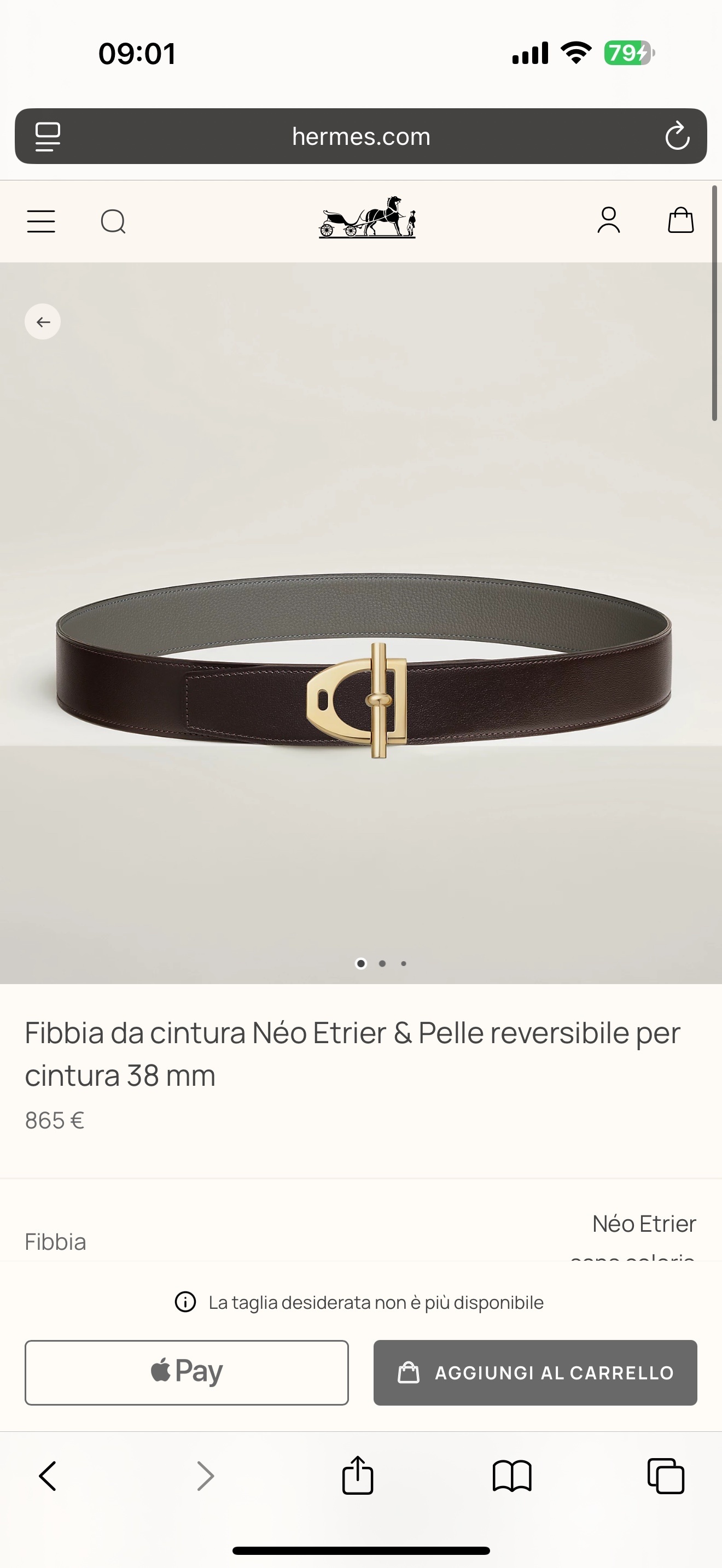 Hermès Néo Etrier Reversible Leather Belt 38mm – Luxury Style