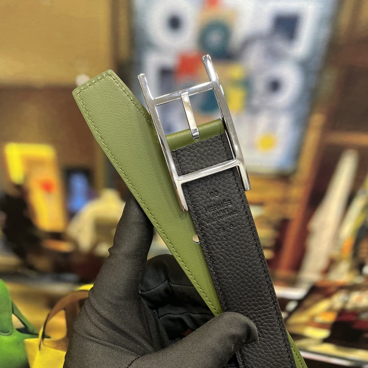 Luxury Leather H-Buckle Belt - Premium Designer Waistband