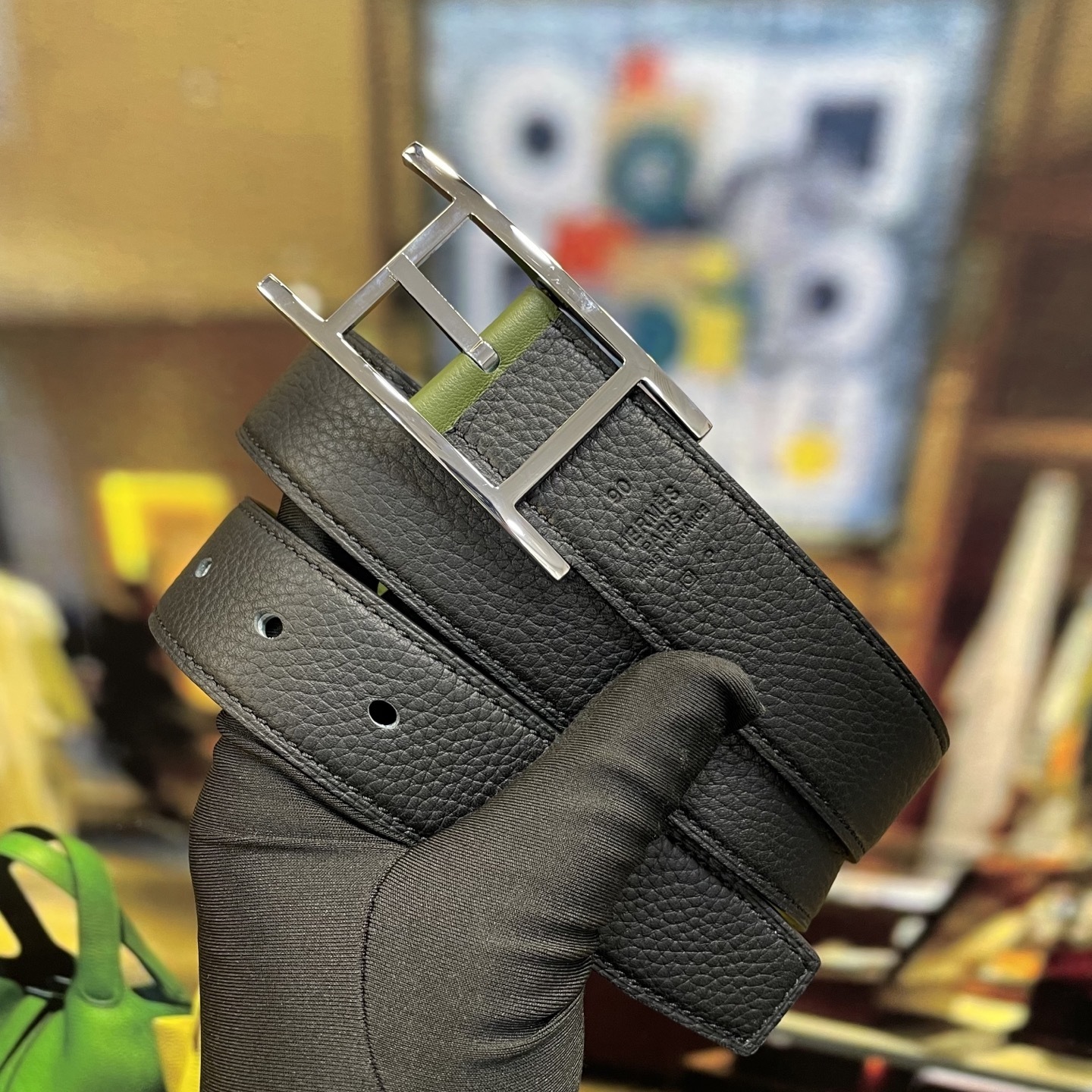 Luxury Leather H-Buckle Belt - Premium Designer Waistband