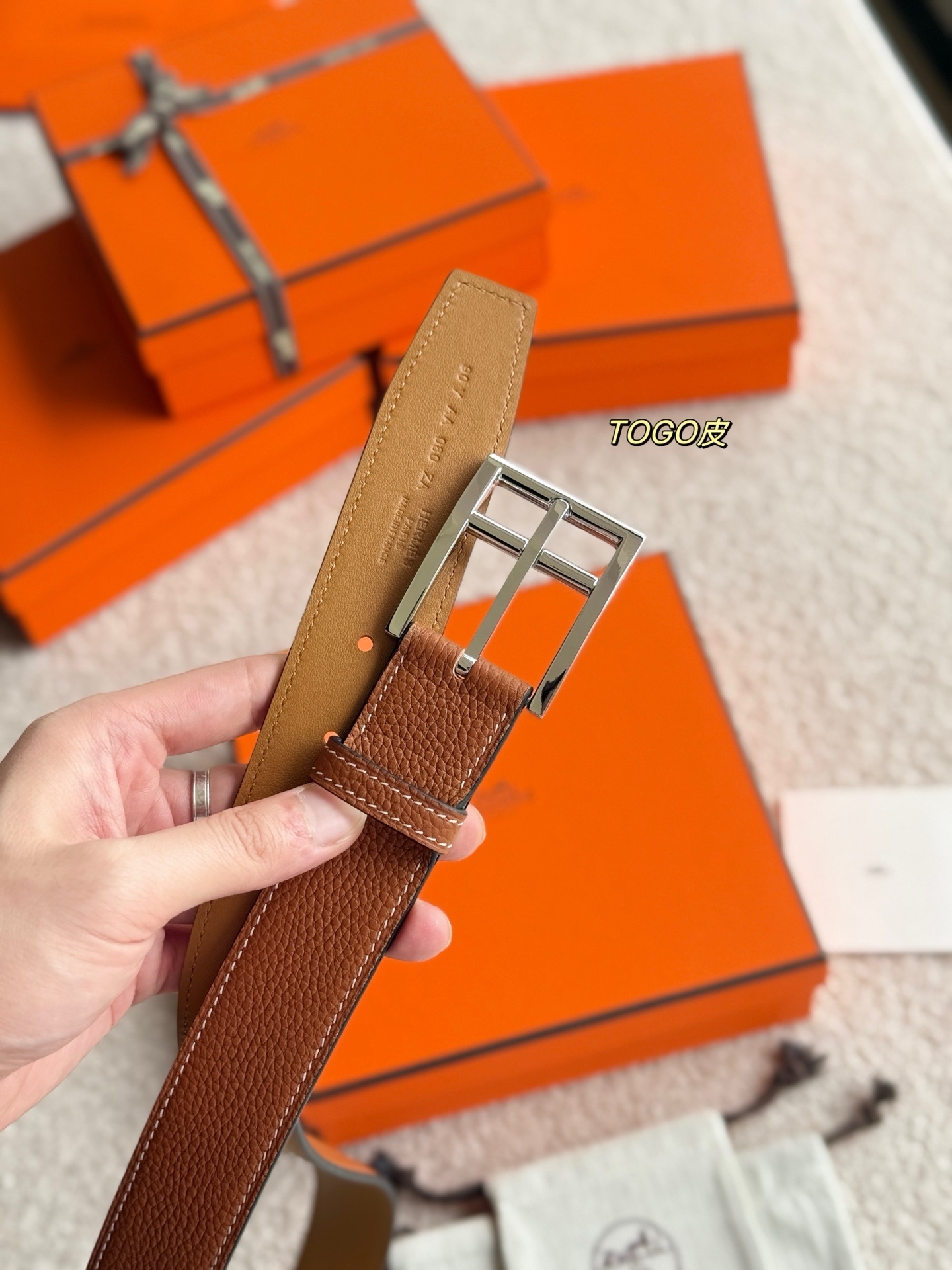 Romain 35 Reversible Leather Belt with Silver-Tone Buckle