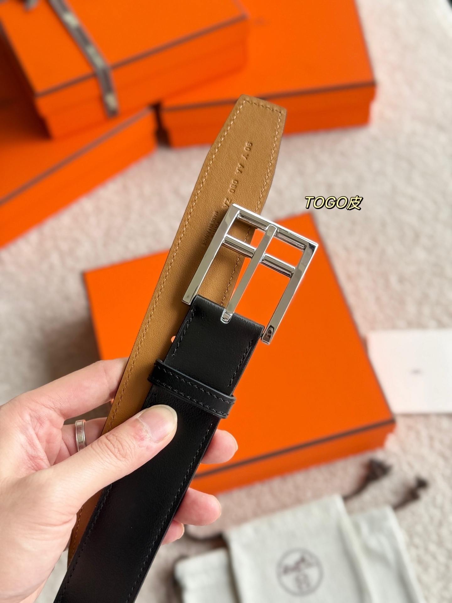 Romain 35 Reversible Leather Belt for Men - Luxury Designer Style