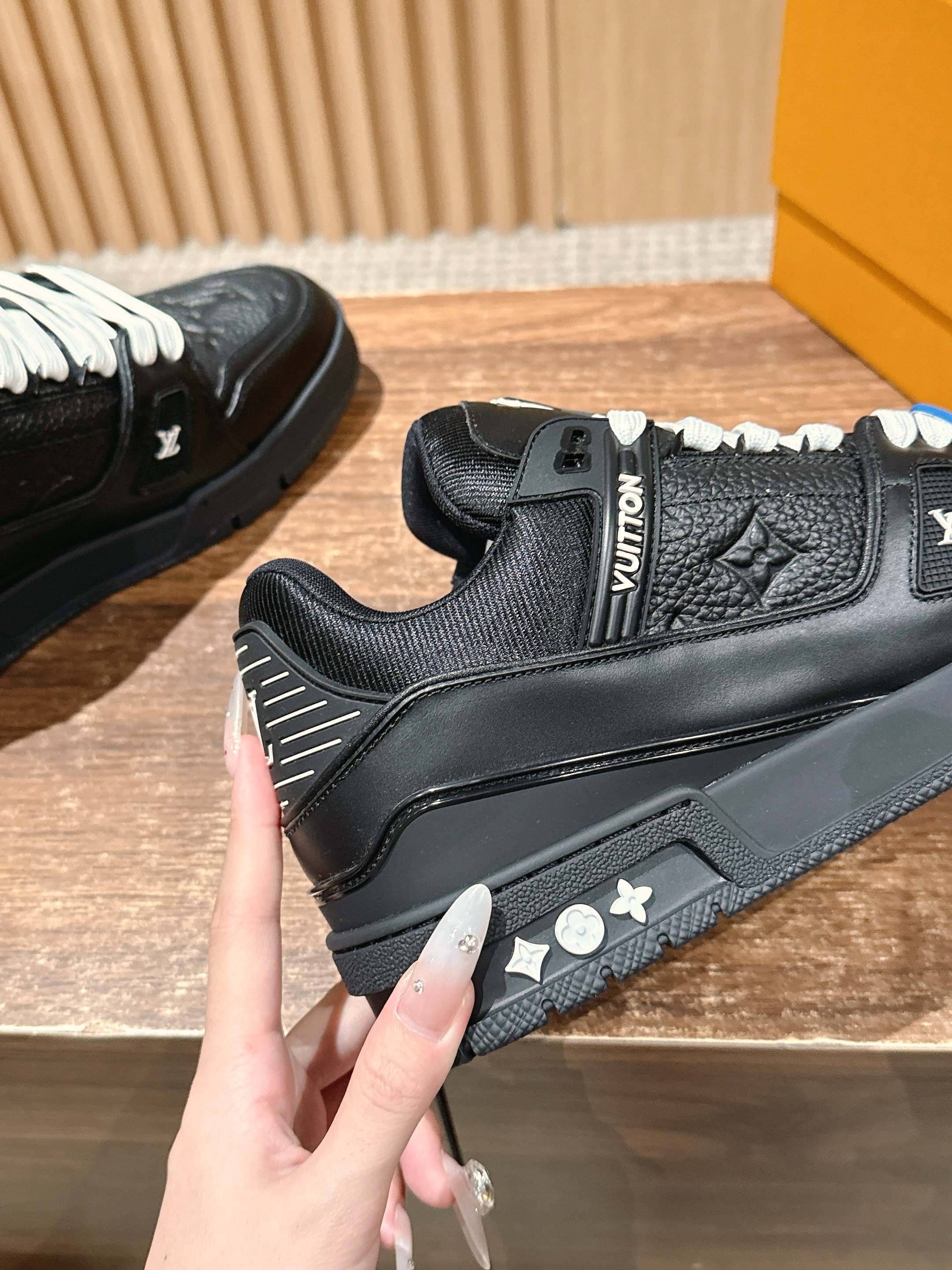 Louis Vuitton LV Trainer Sneakers - Black Monogram Leather