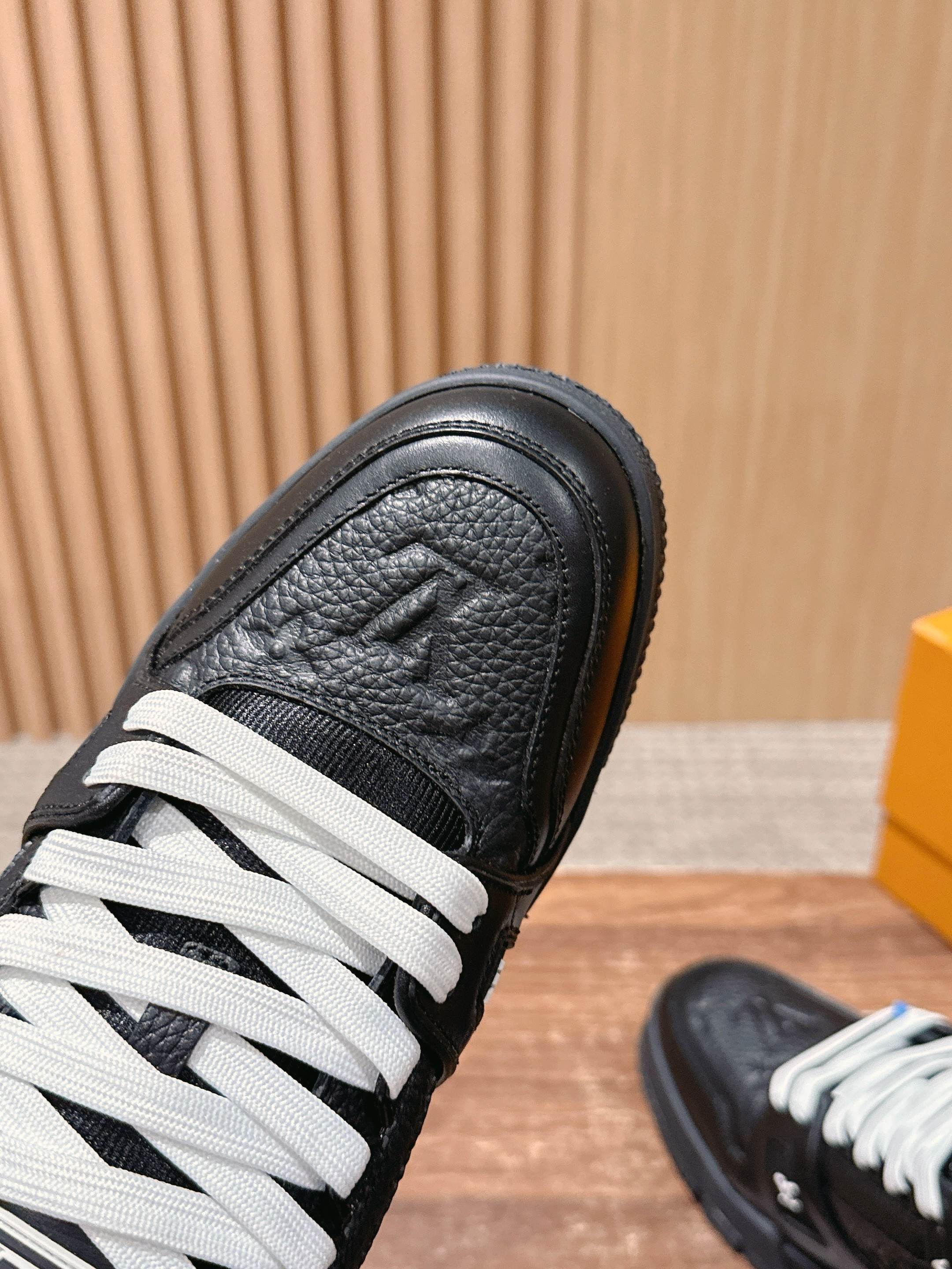 Louis Vuitton LV Trainer Sneakers - Black Monogram Leather