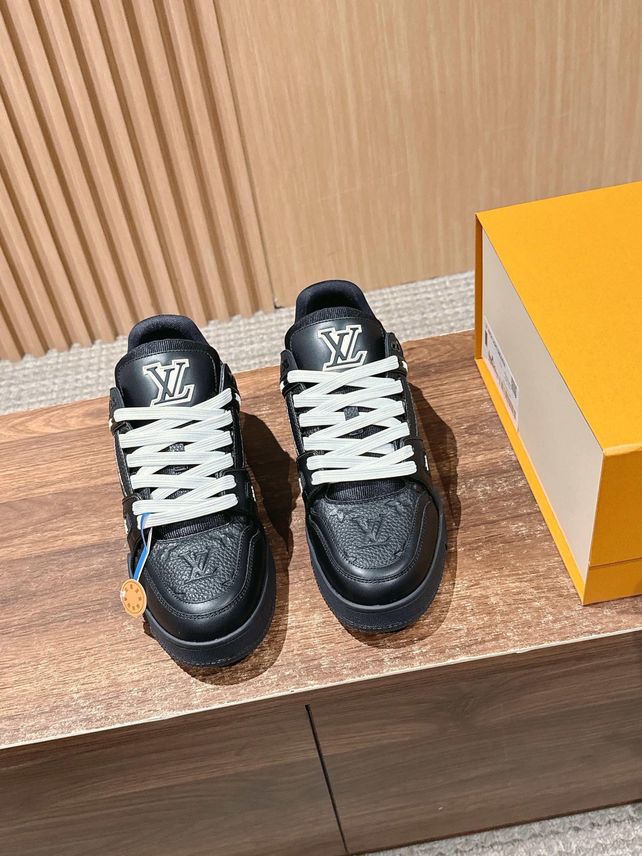 Louis Vuitton LV Trainer Sneakers – Black Monogram Leather