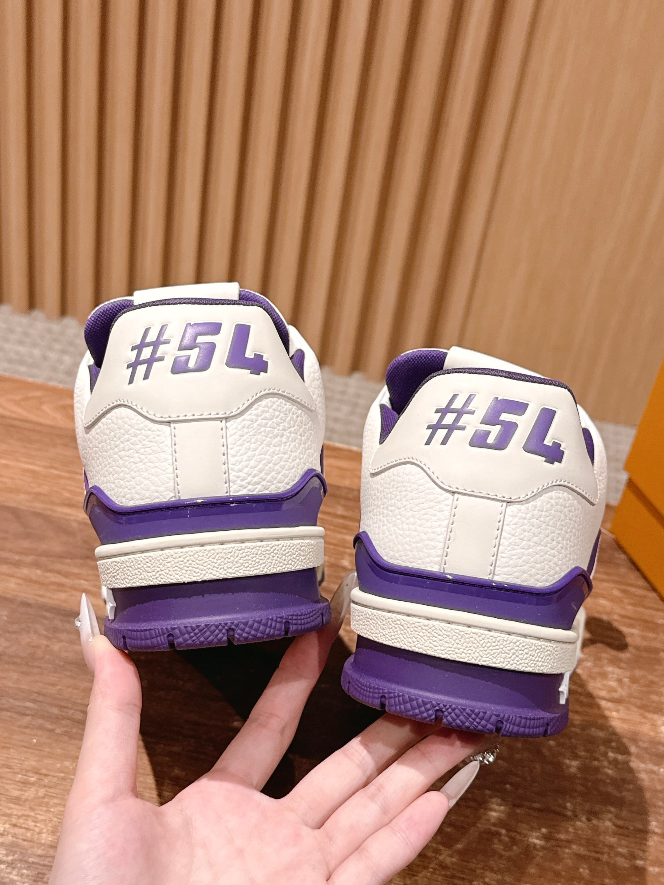 Louis Vuitton LV Skate Sneaker - White and Purple Calf Leather