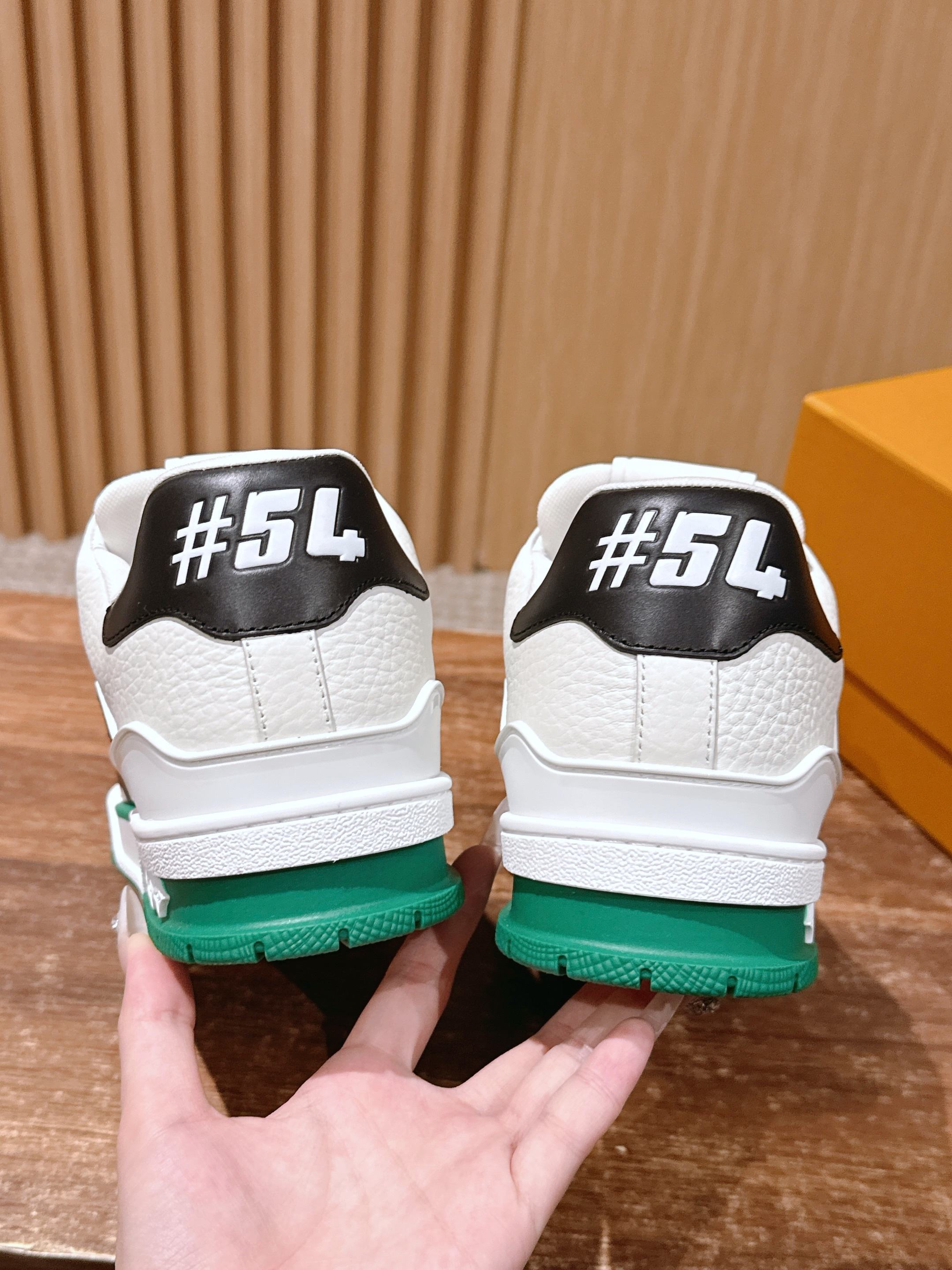 Louis Vuitton LV Trainer Sneakers - White Black Green Luxury Shoes