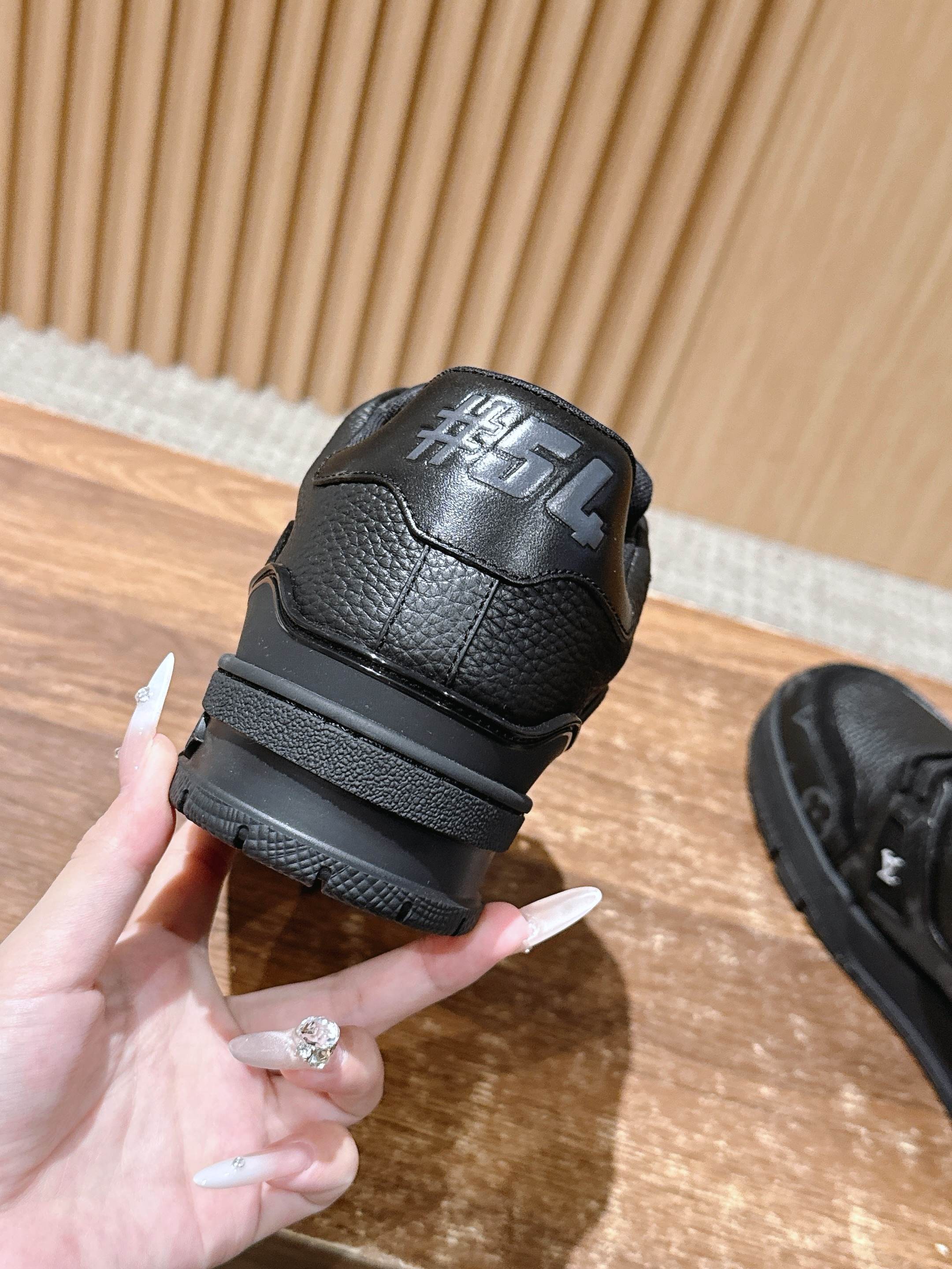 Louis Vuitton LV Skate Sneakers Black Monogram Leather