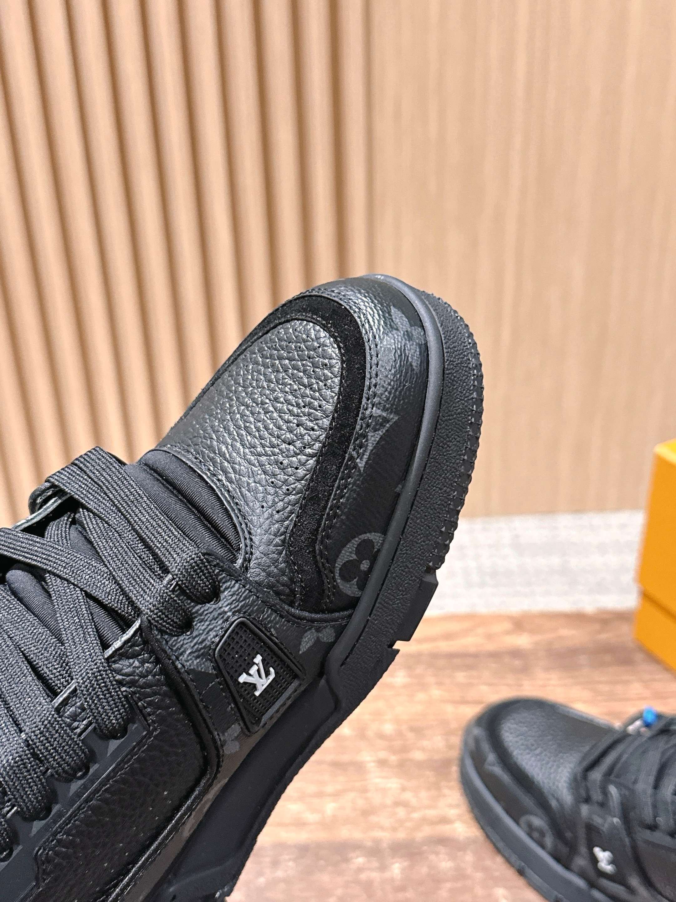 Louis Vuitton LV Skate Sneakers Black Monogram Leather