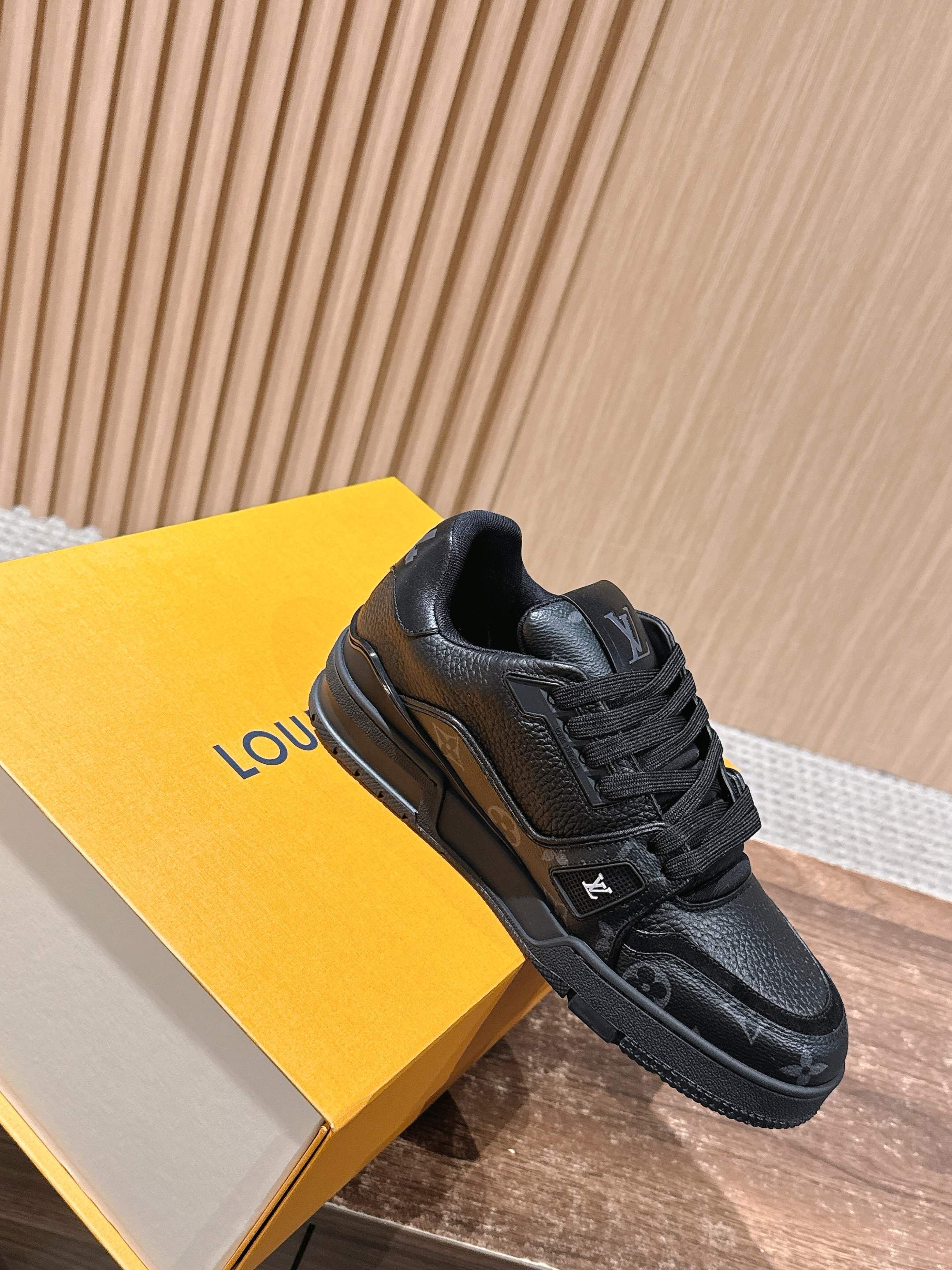 Louis Vuitton LV Skate Sneakers Black Monogram Leather